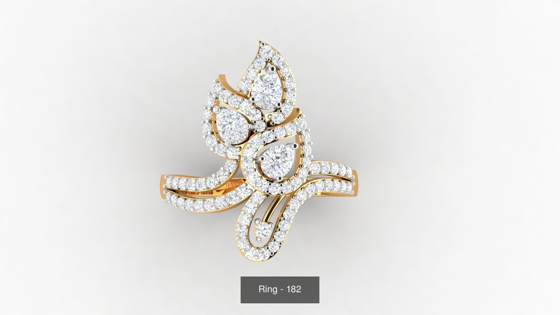 113 Cocktail High Jewelry rings  3D Model Collection_130