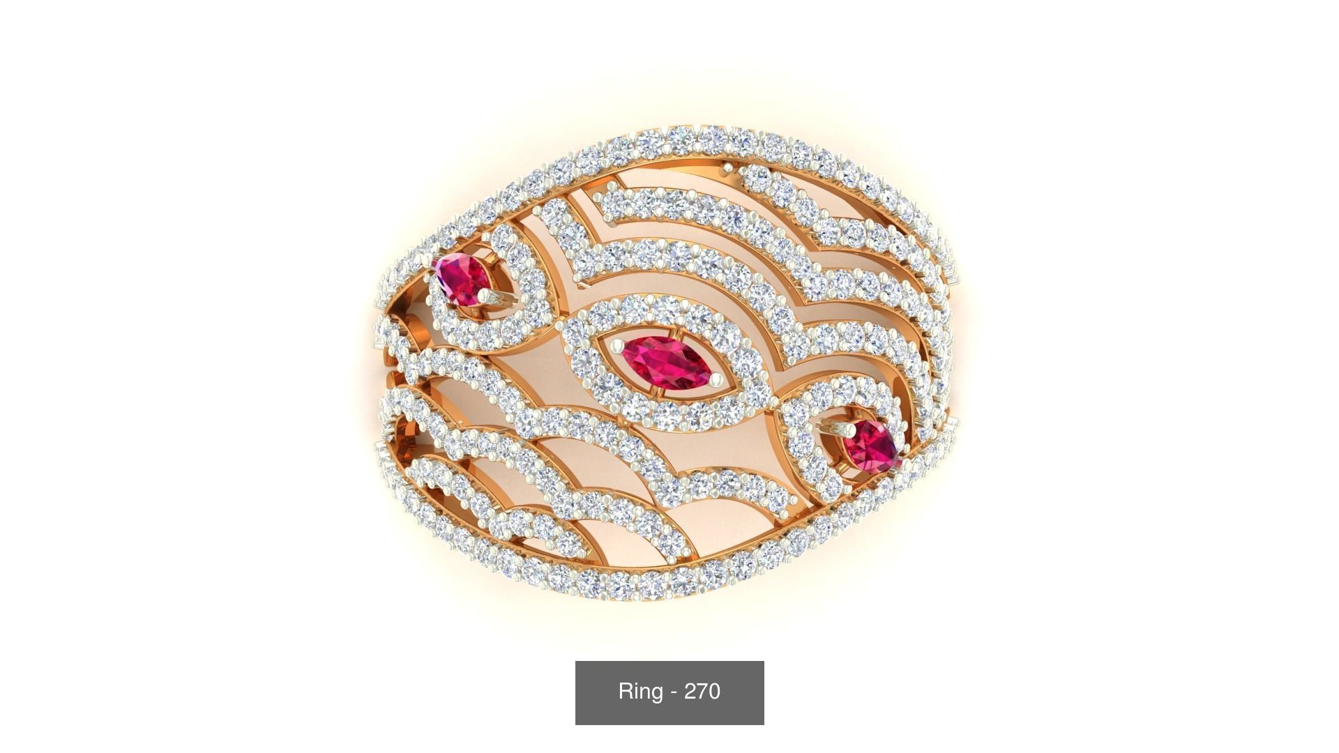 113 Cocktail High Jewelry rings  3D Model Collection_101