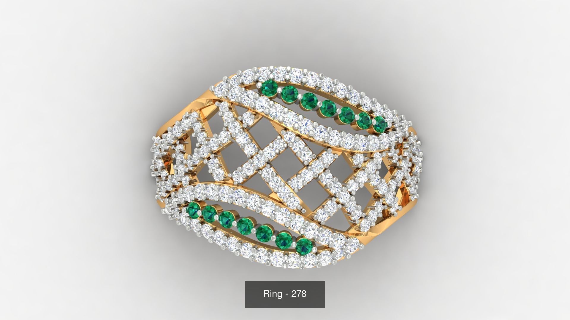 113 Cocktail High Jewelry rings  3D Model Collection_93