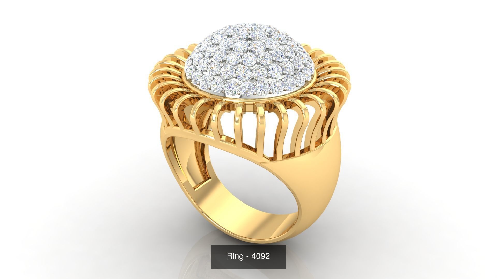 113 Cocktail High Jewelry rings  3D Model Collection_35