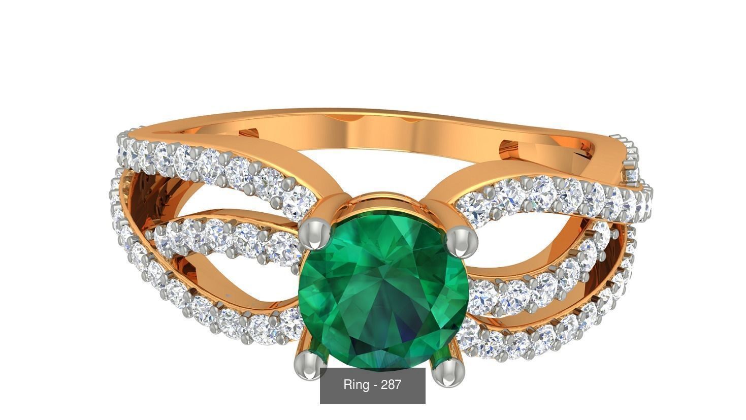 113 Cocktail High Jewelry rings  3D Model Collection_85