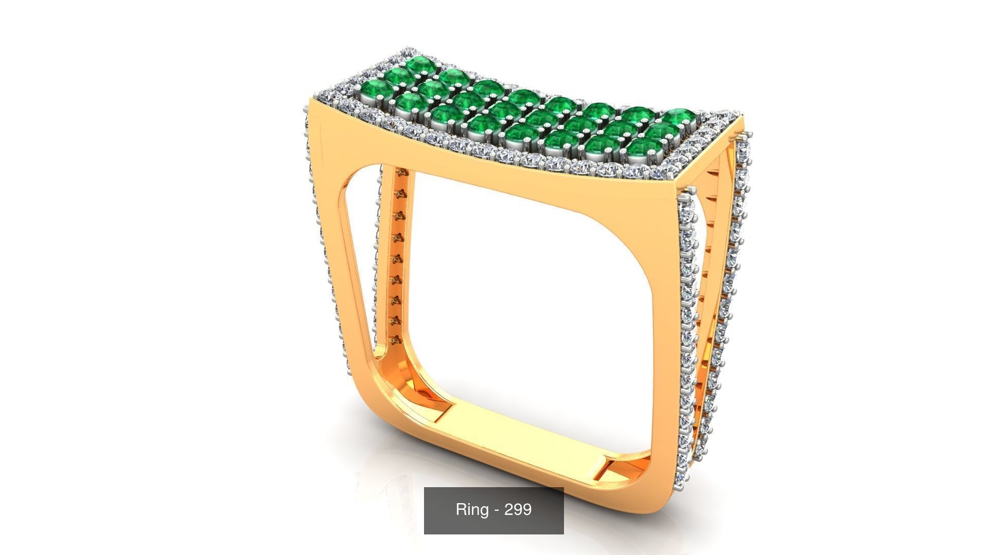 113 Cocktail High Jewelry rings  3D Model Collection_77