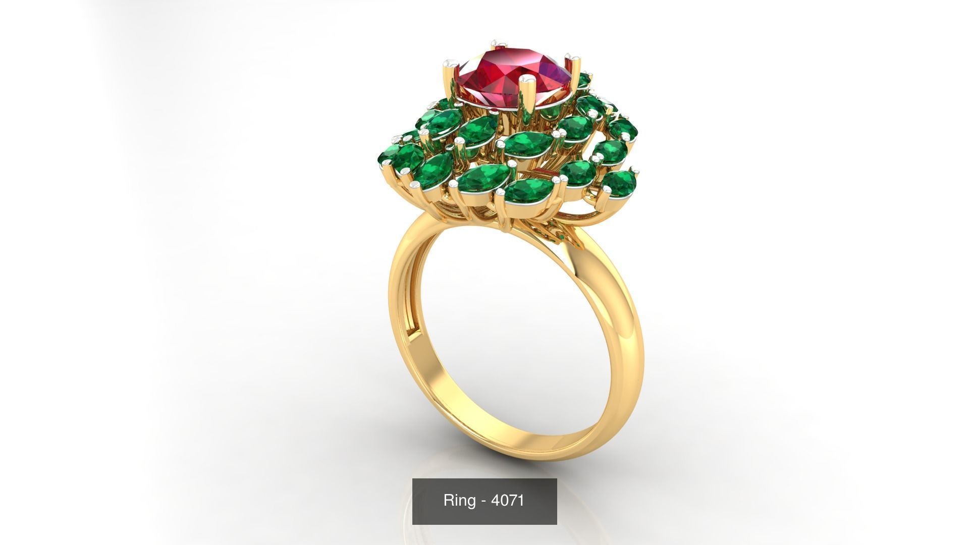 113 Cocktail High Jewelry rings  3D Model Collection_51