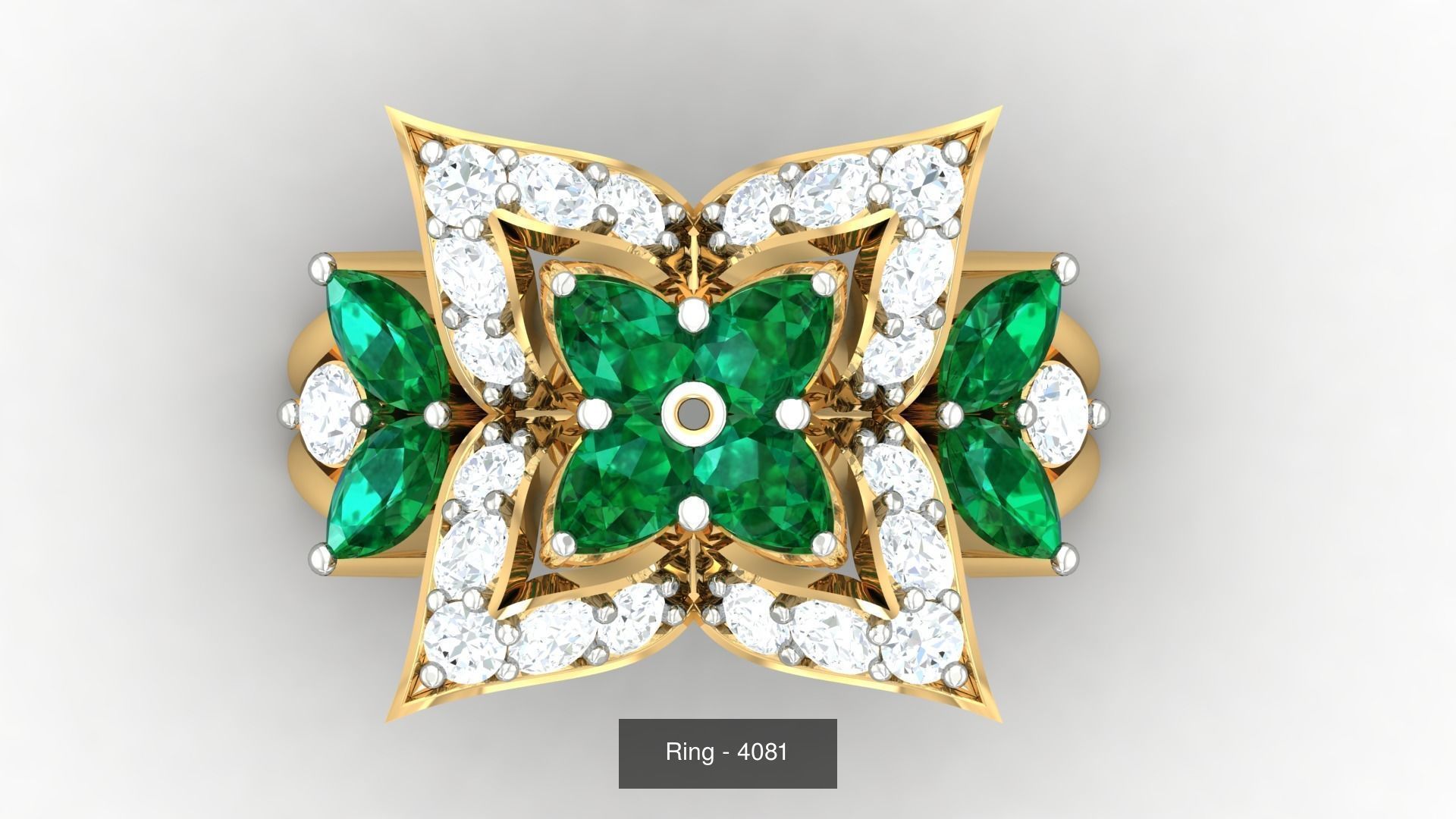 113 Cocktail High Jewelry rings  3D Model Collection_45