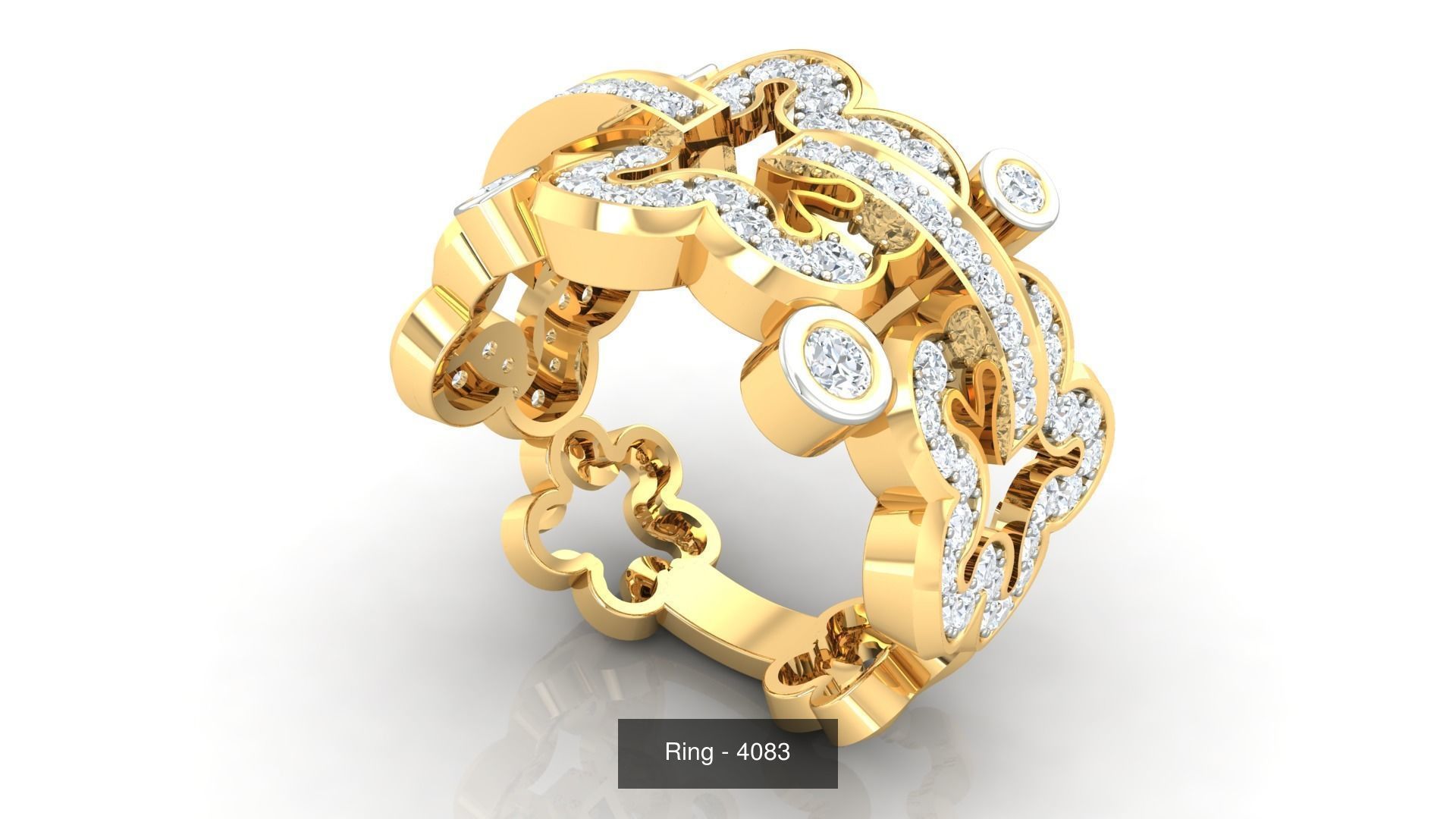 113 Cocktail High Jewelry rings  3D Model Collection_43