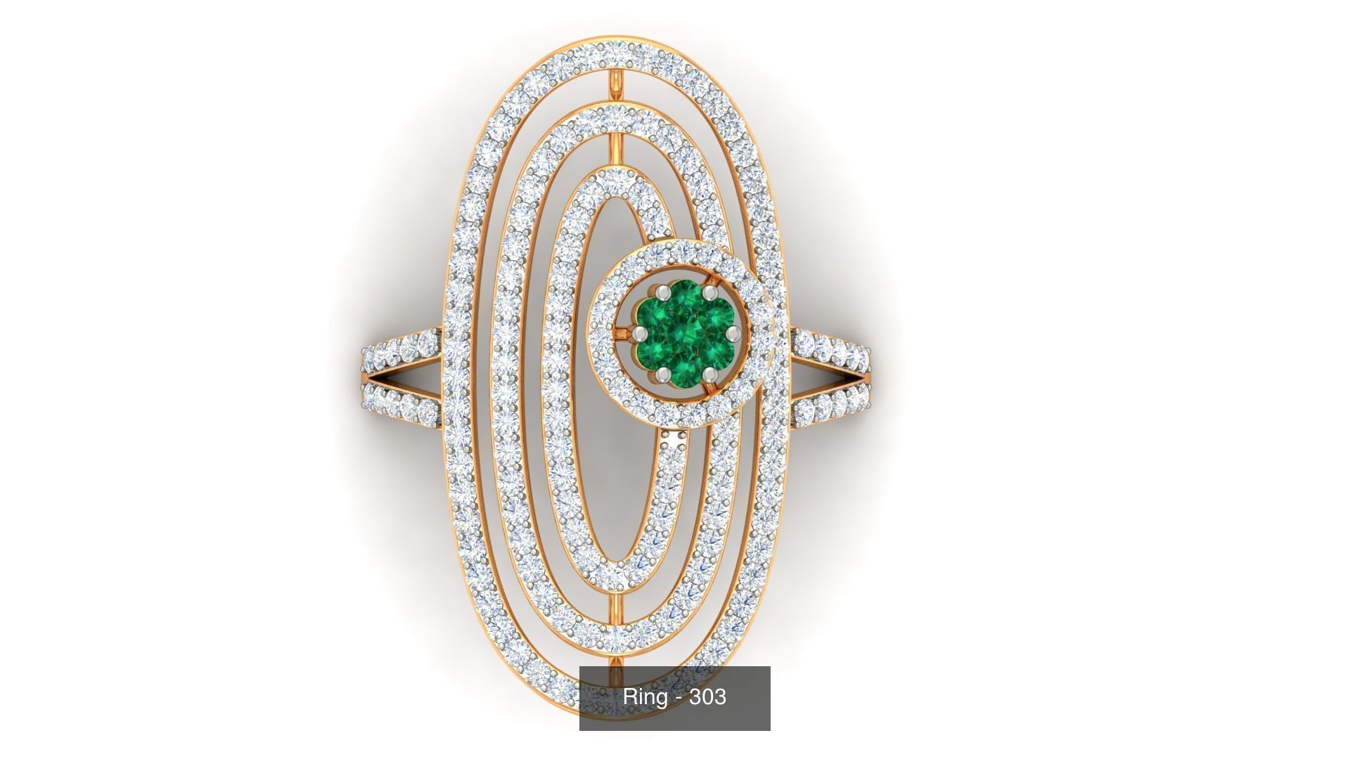 113 Cocktail High Jewelry rings  3D Model Collection_73