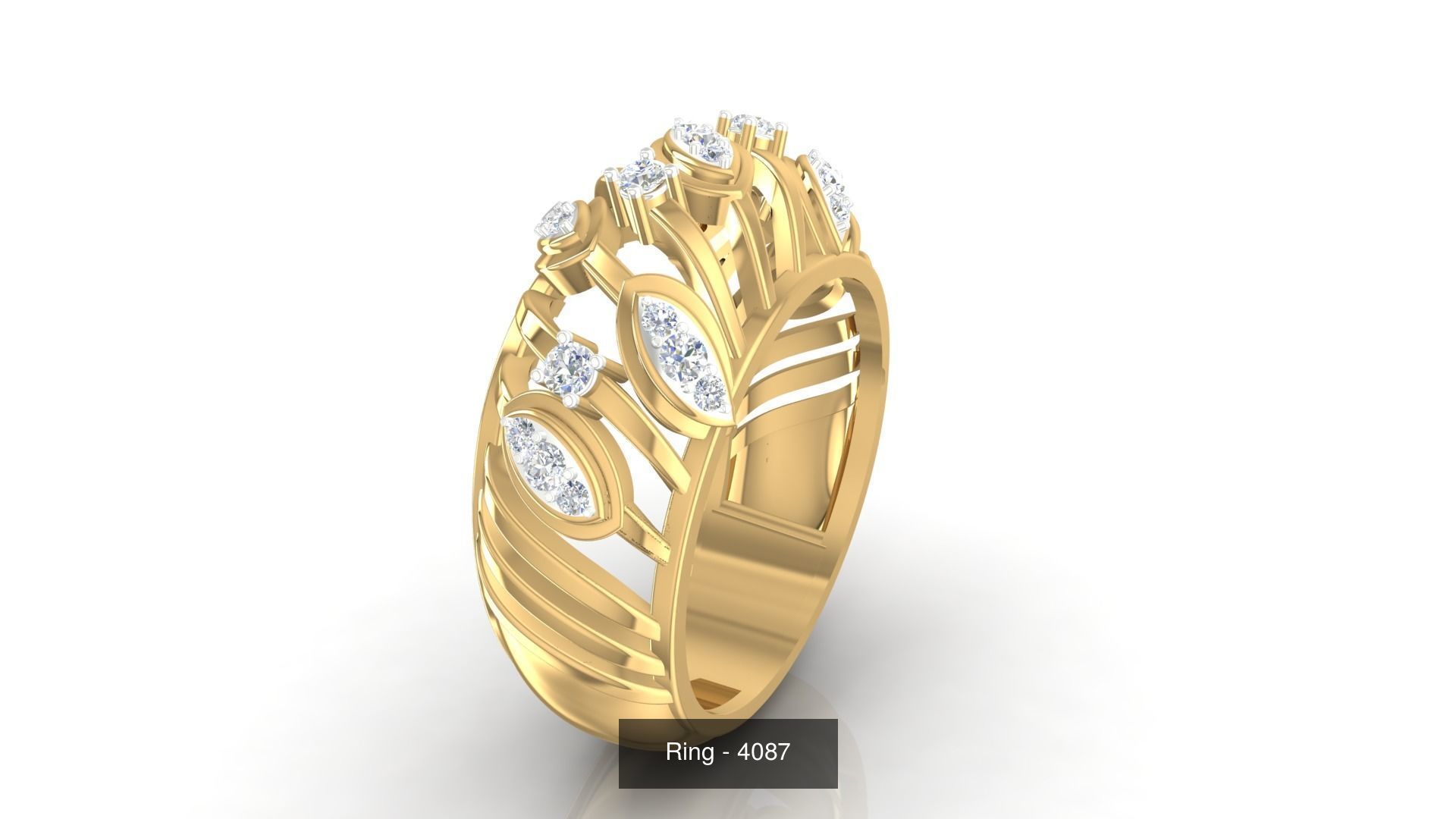 113 Cocktail High Jewelry rings  3D Model Collection_39