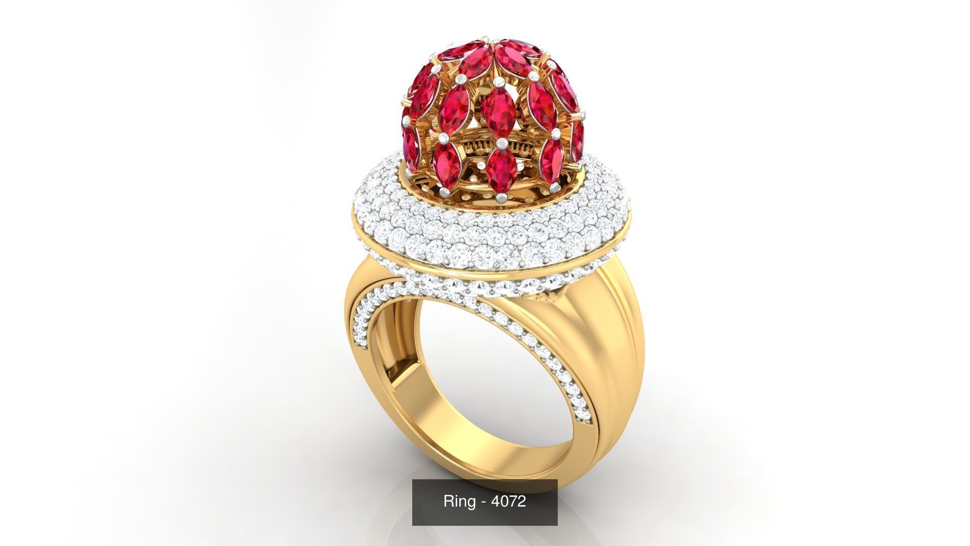 113 Cocktail High Jewelry rings  3D Model Collection_50