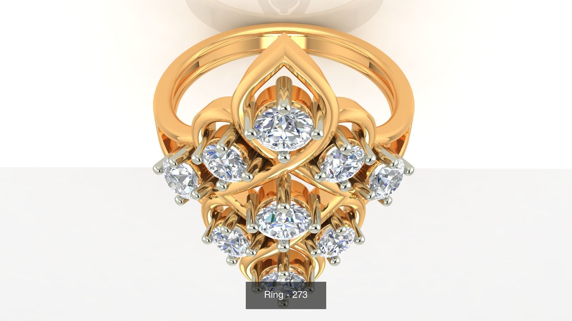 113 Cocktail High Jewelry rings  3D Model Collection_98