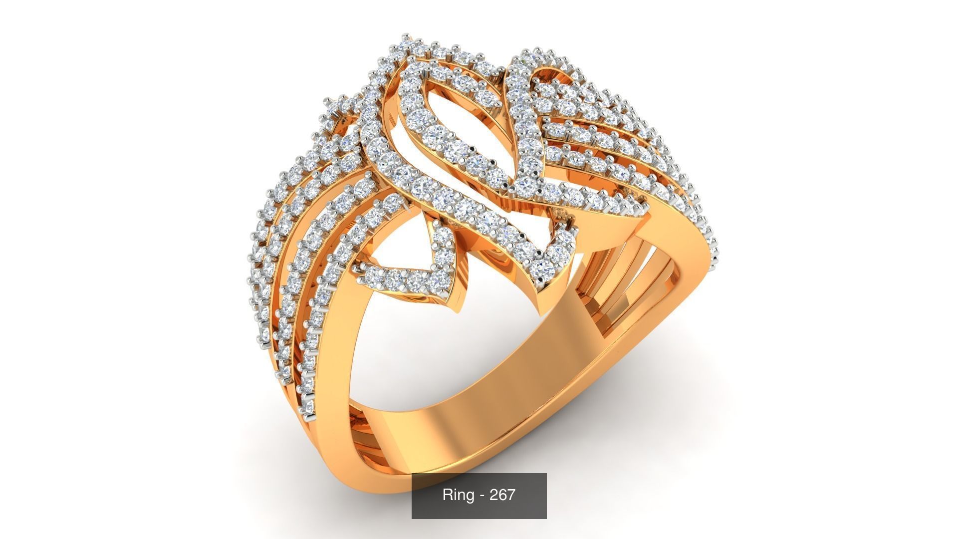 113 Cocktail High Jewelry rings  3D Model Collection_104