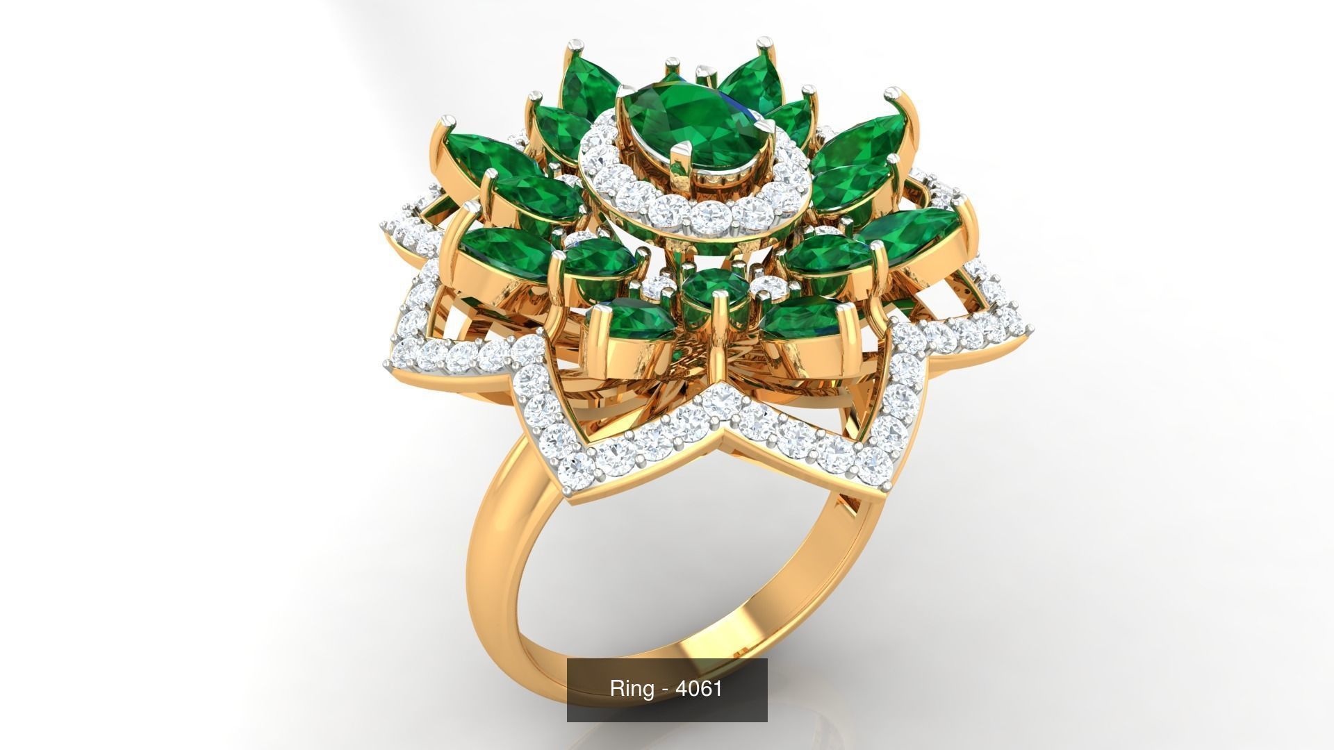 113 Cocktail High Jewelry rings  3D Model Collection_61