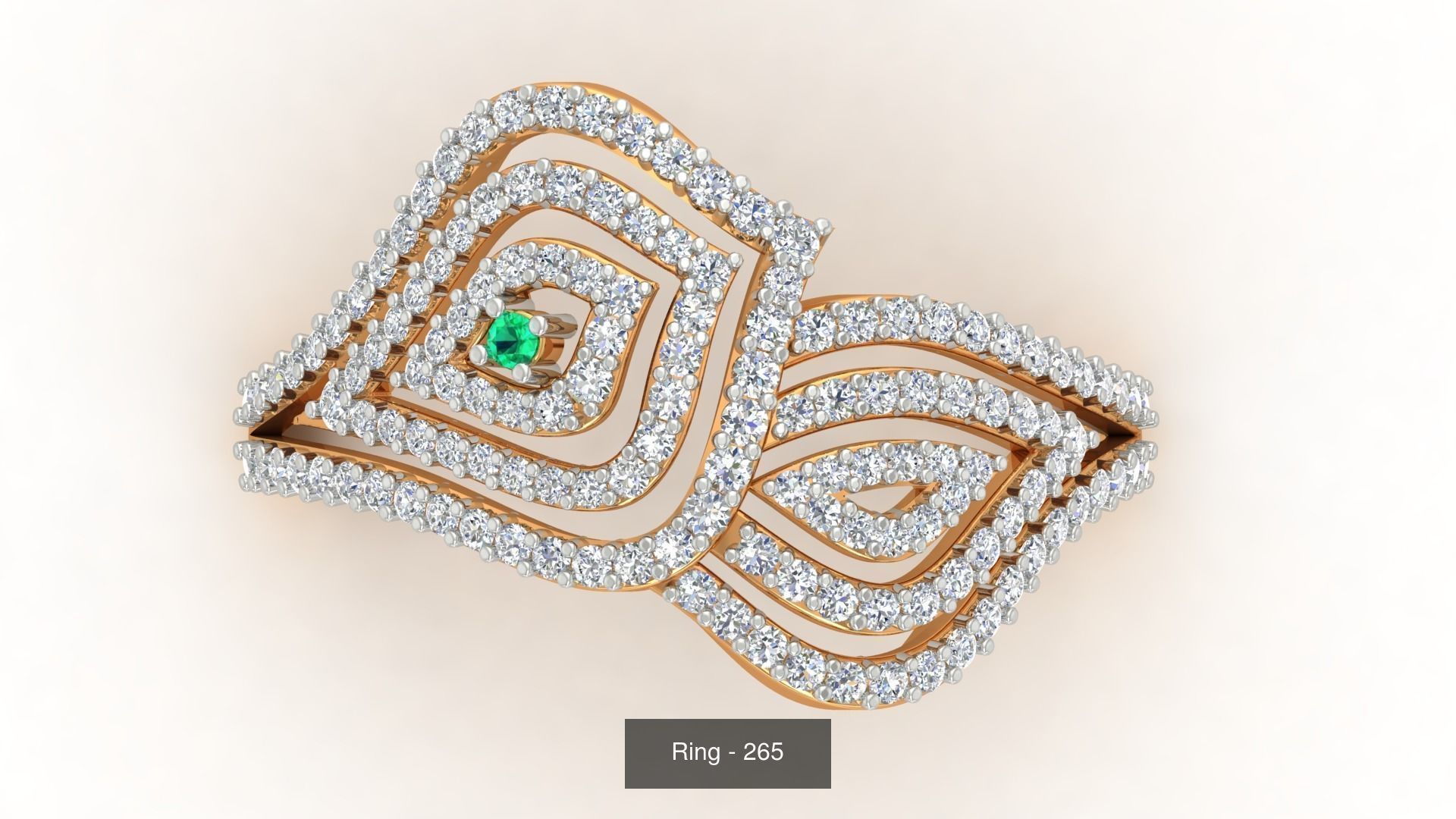 113 Cocktail High Jewelry rings  3D Model Collection_106