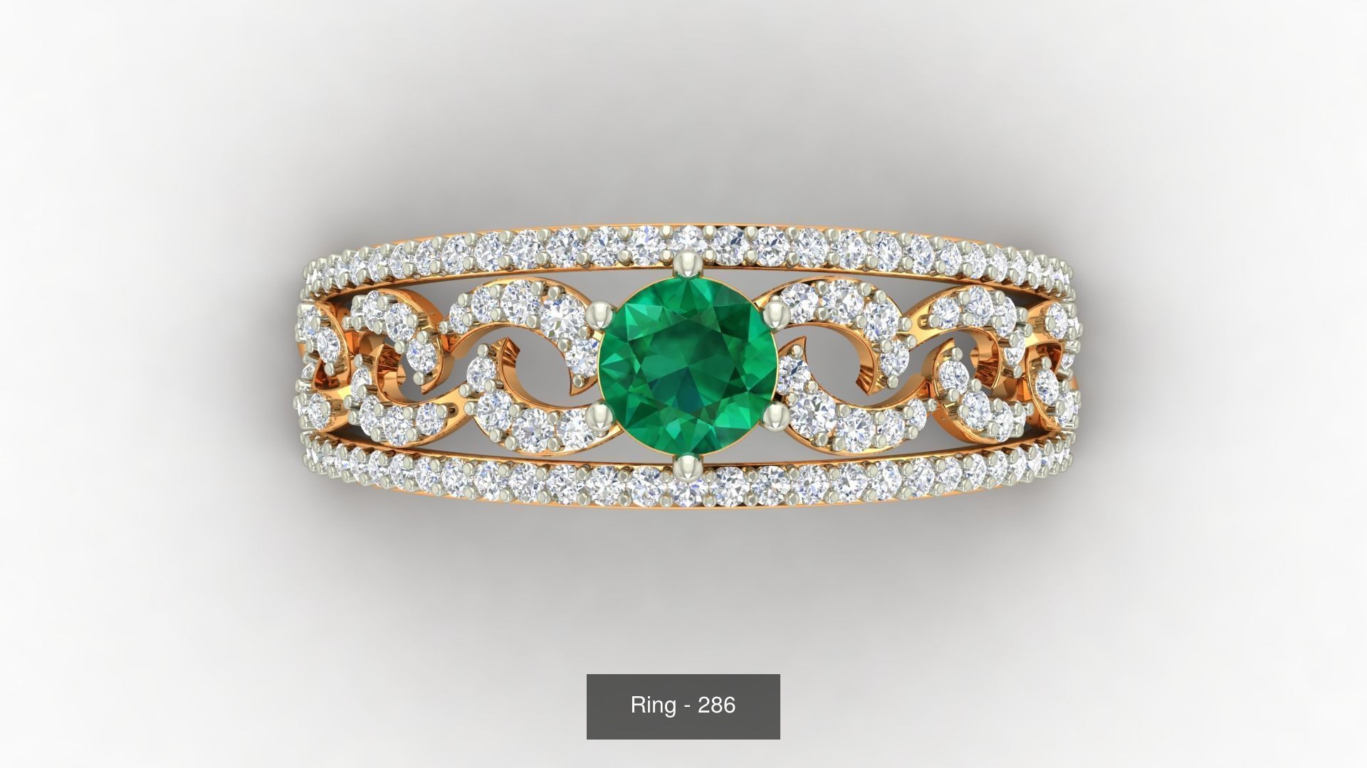 113 Cocktail High Jewelry rings  3D Model Collection_86