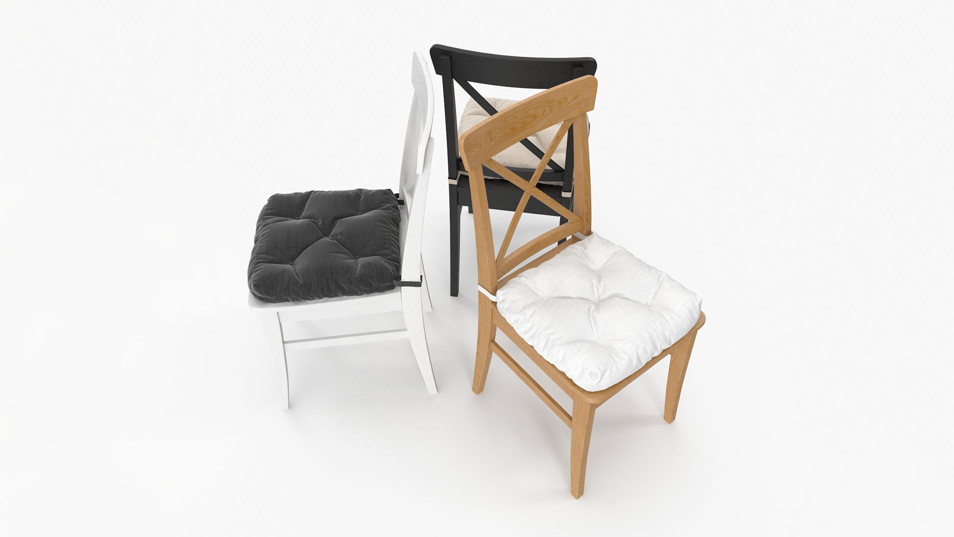 Ingolf Chair by IKEA 3D model_7