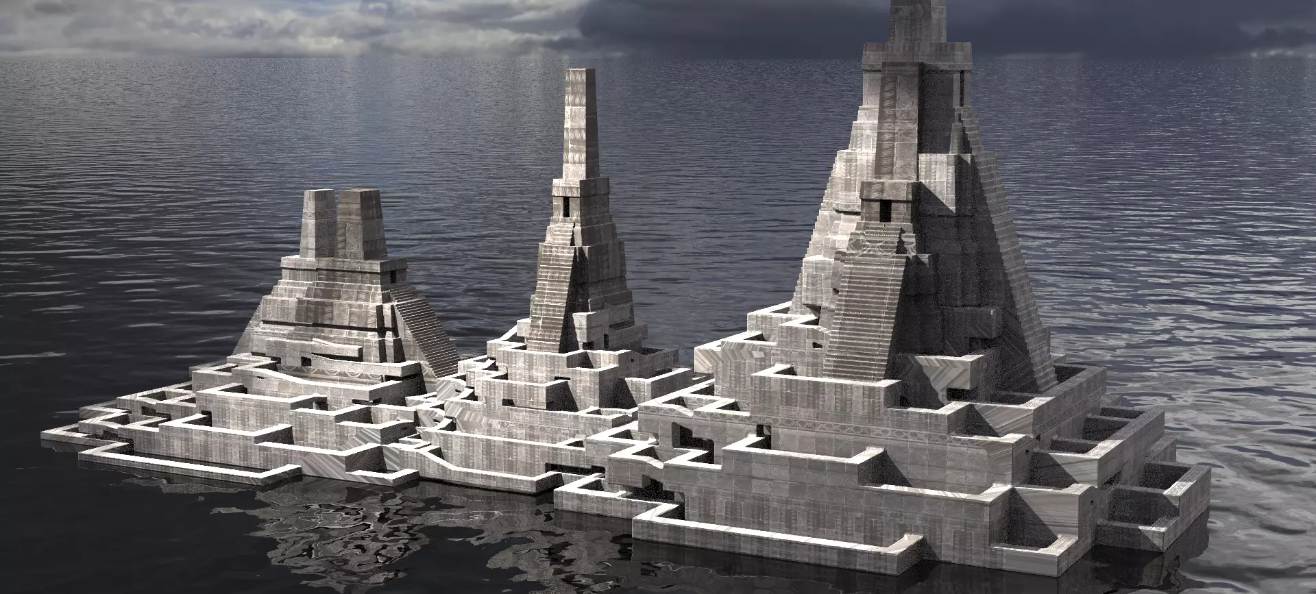 Aztec Ritual Mazes  3D model_0