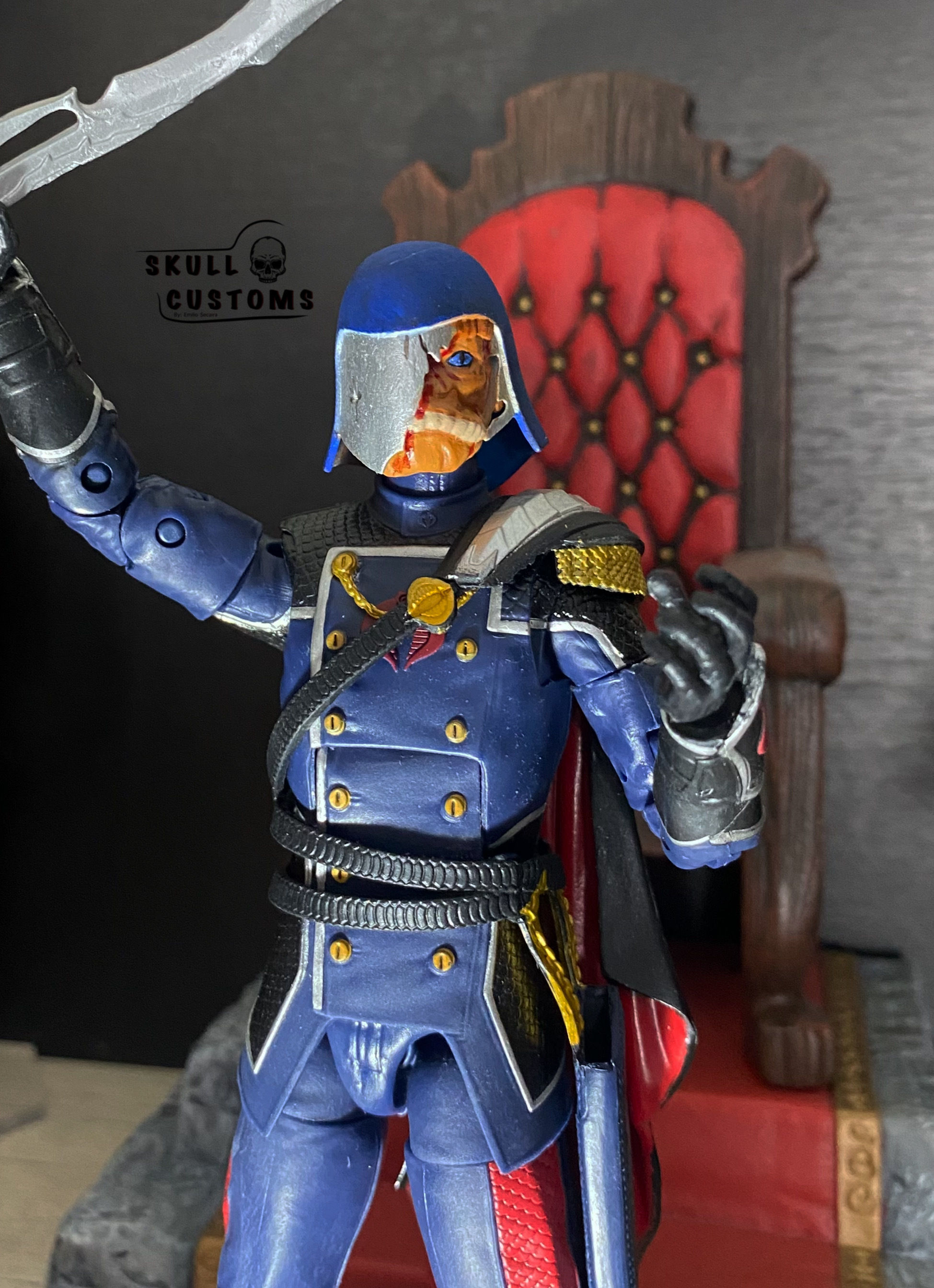 Cobra Commander Custom Head 3D model_2