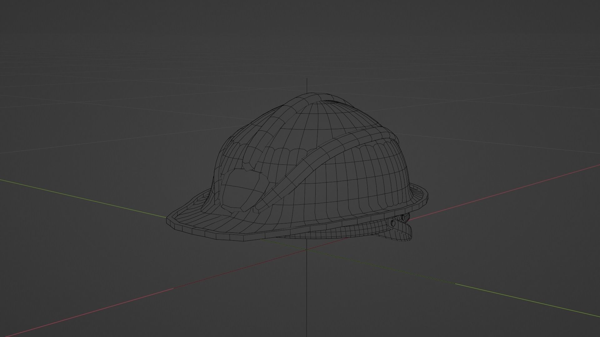 Yellow Safety Helmet 3D model_4