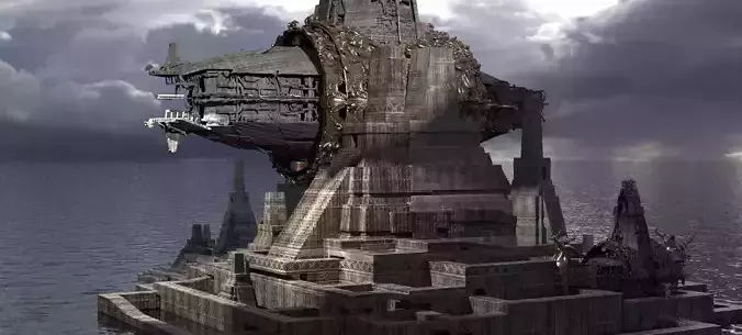 Aztec Ritual Mazes Hidden Temple dungeon 5 3D model