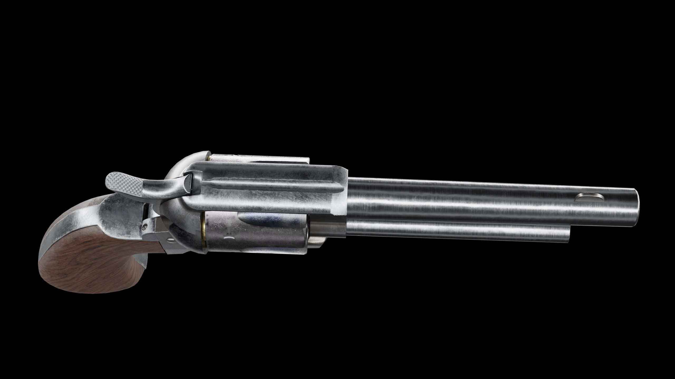 Colt Single Action Army Low-poly 3D model_6