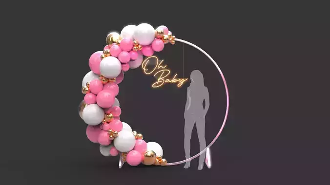 Balloon Arch 1 3D model