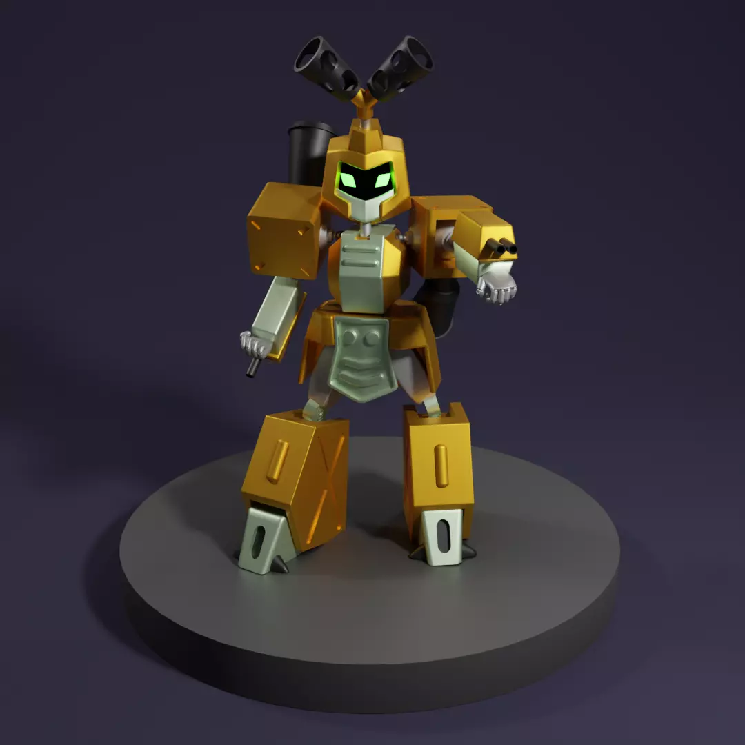 Metabee transformers robot 3D model_0