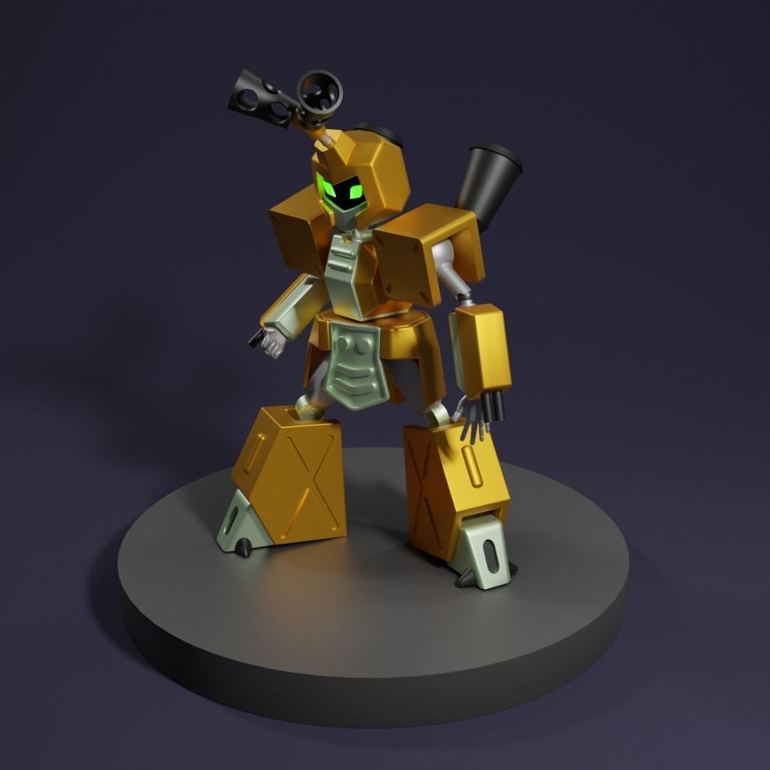 Metabee transformers robot 3D model_1