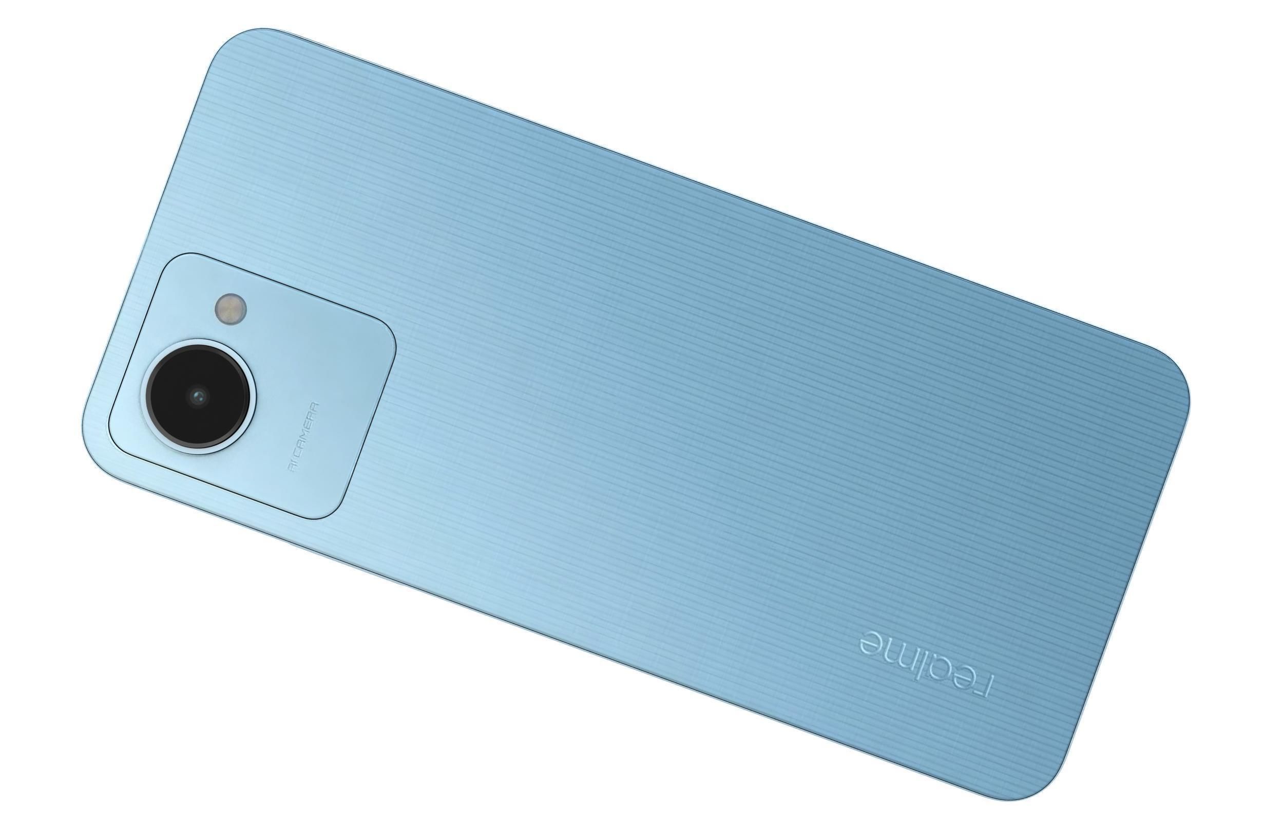 Realme C30s Blue And Black 3D model_7