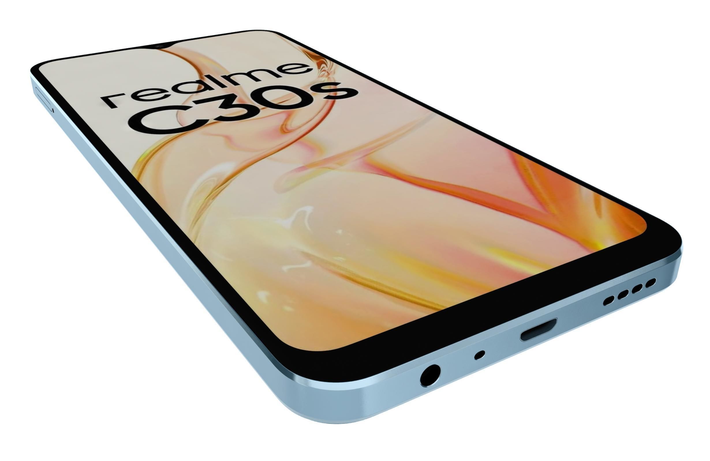 Realme C30s Blue And Black 3D model_10