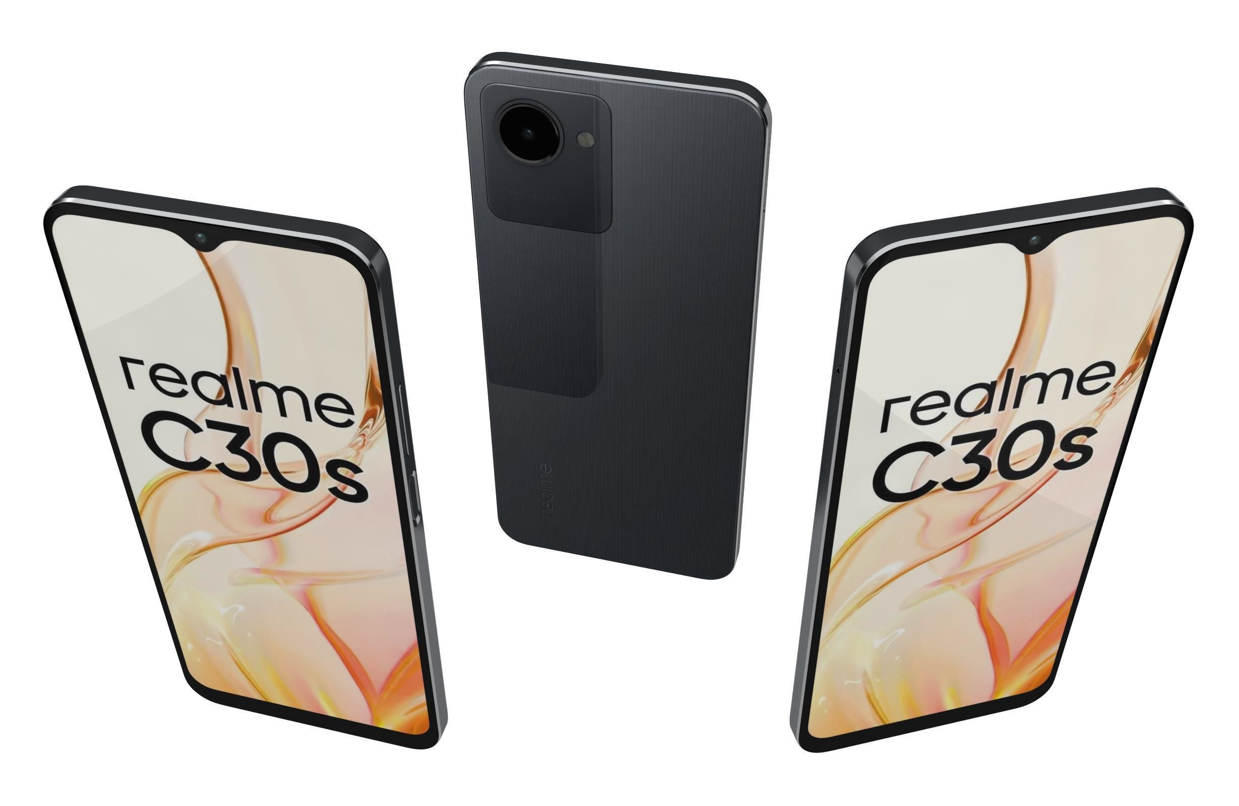 Realme C30s Blue And Black 3D model_18