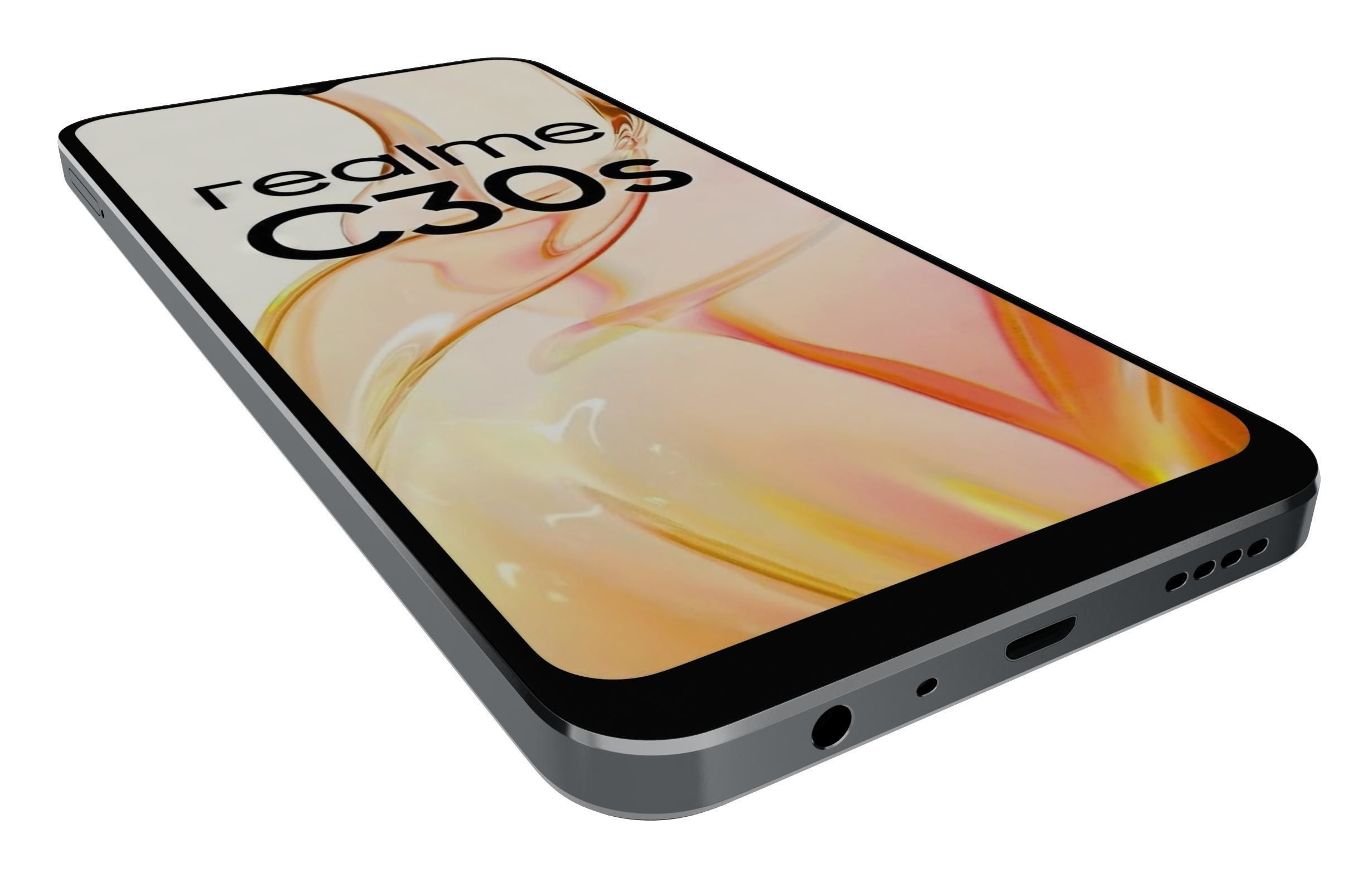 Realme C30s Blue And Black 3D model_29