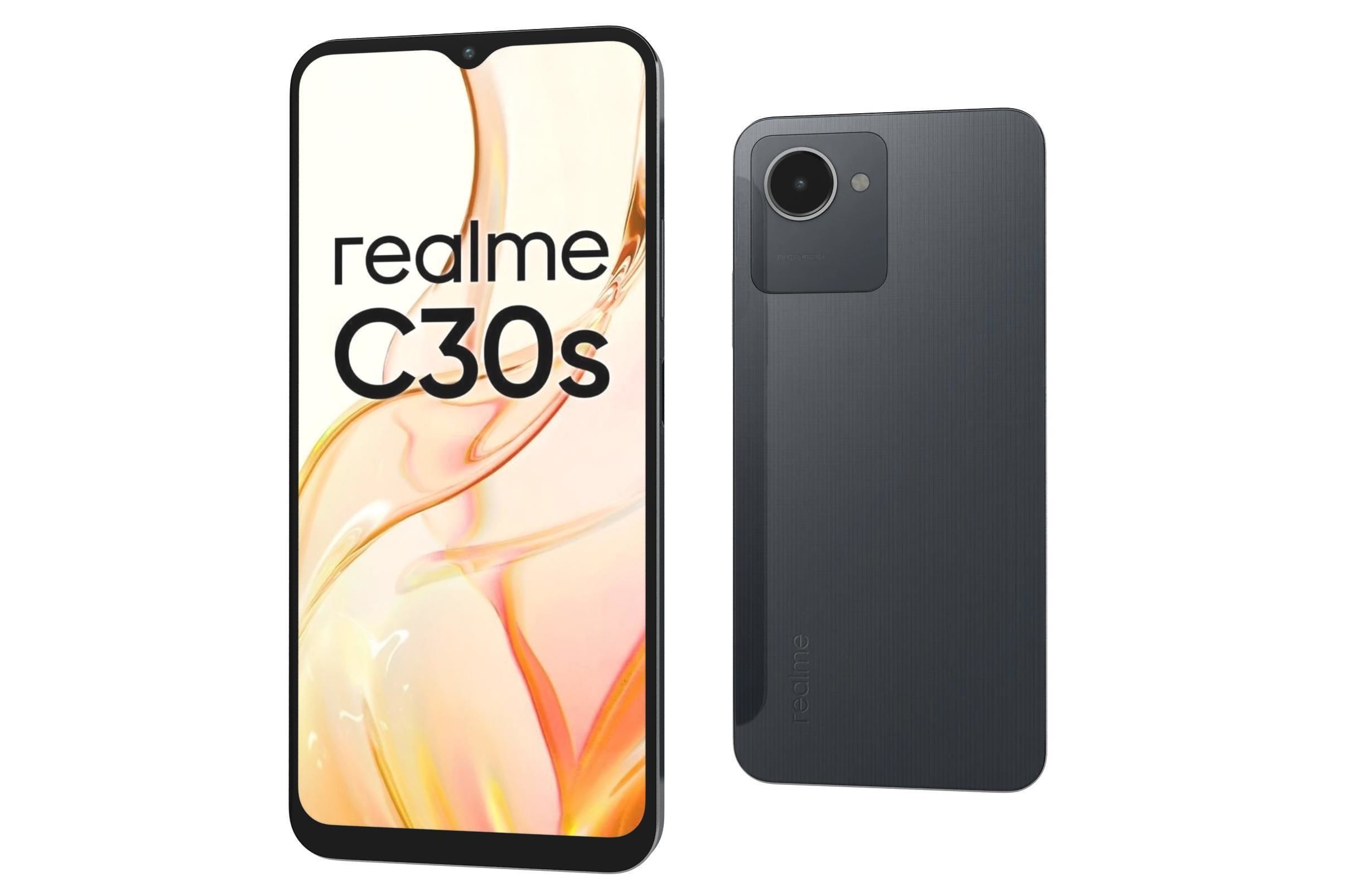 Realme C30s Blue And Black 3D model_21