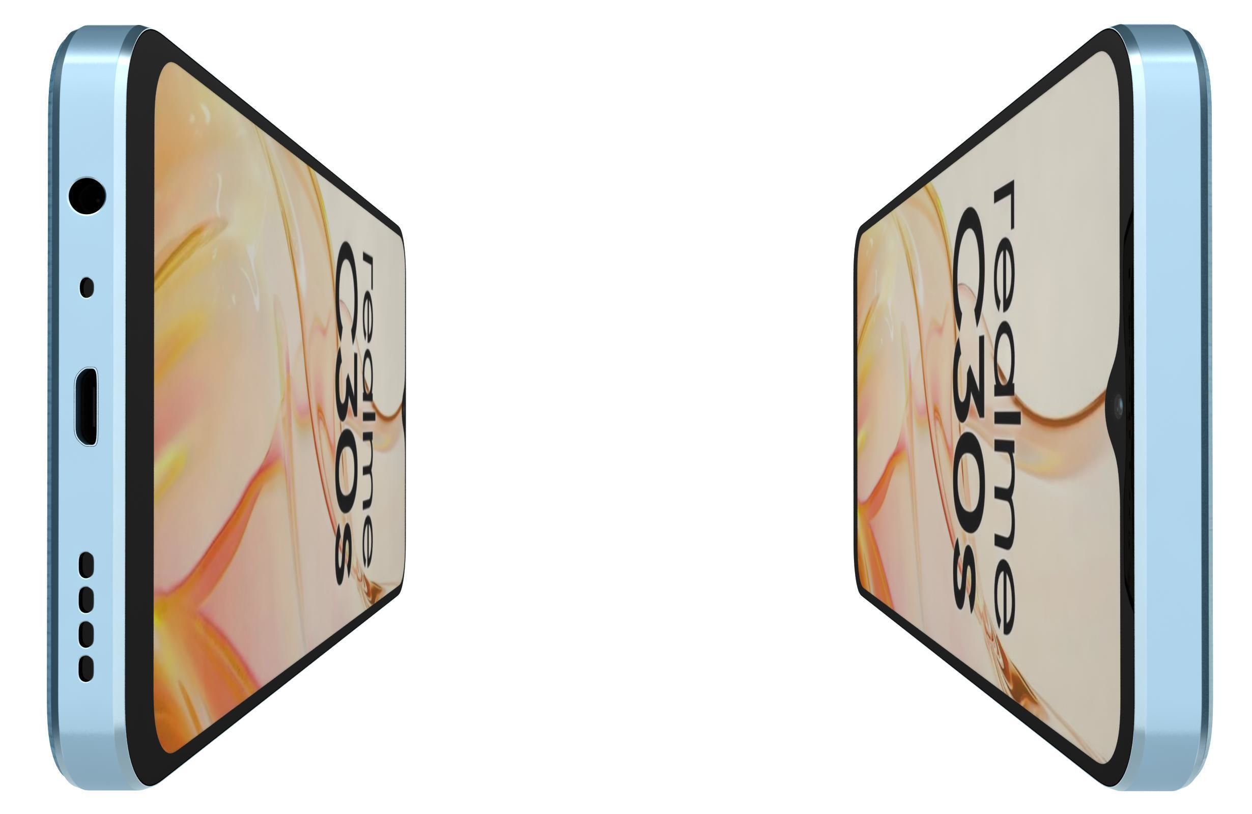 Realme C30s Blue And Black 3D model_8