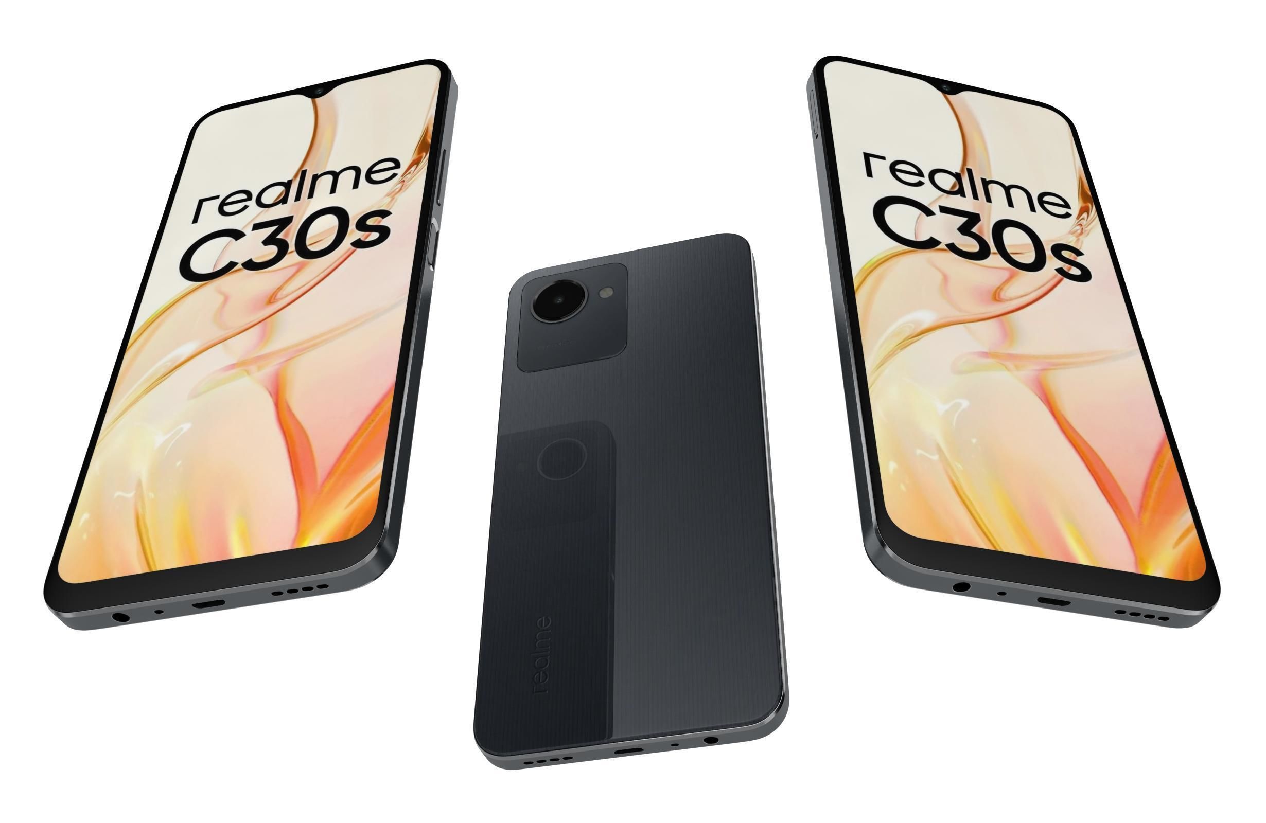 Realme C30s Blue And Black 3D model_19
