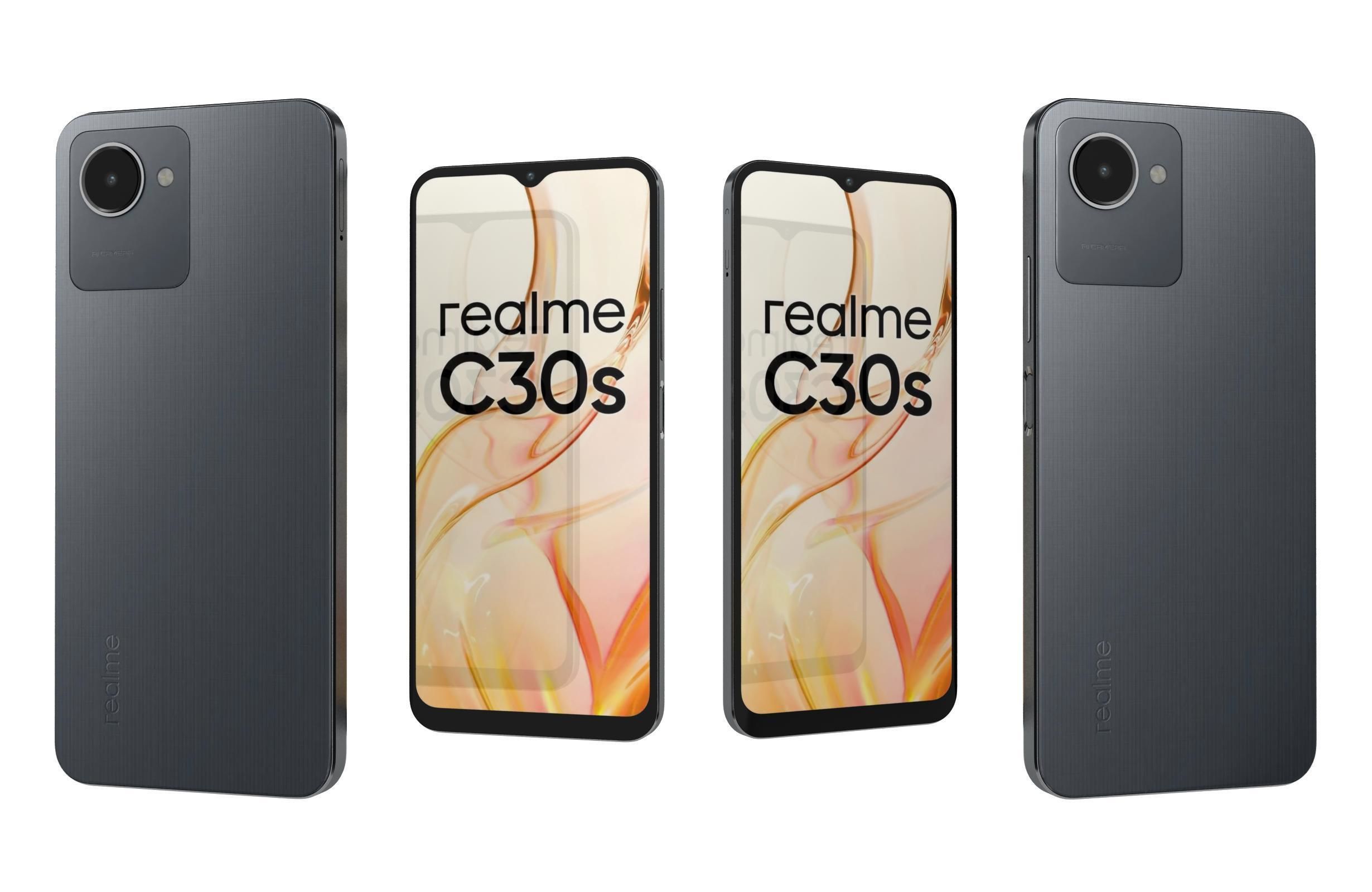Realme C30s Blue And Black 3D model_17