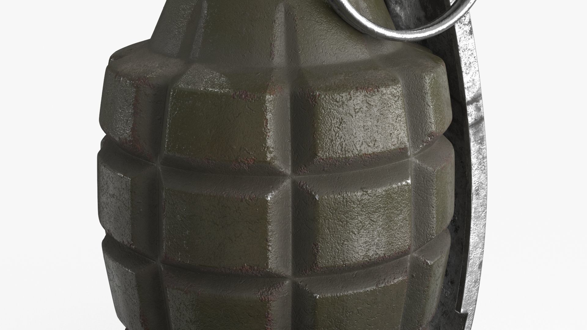 Hand Grenade Low-poly 3D model_13
