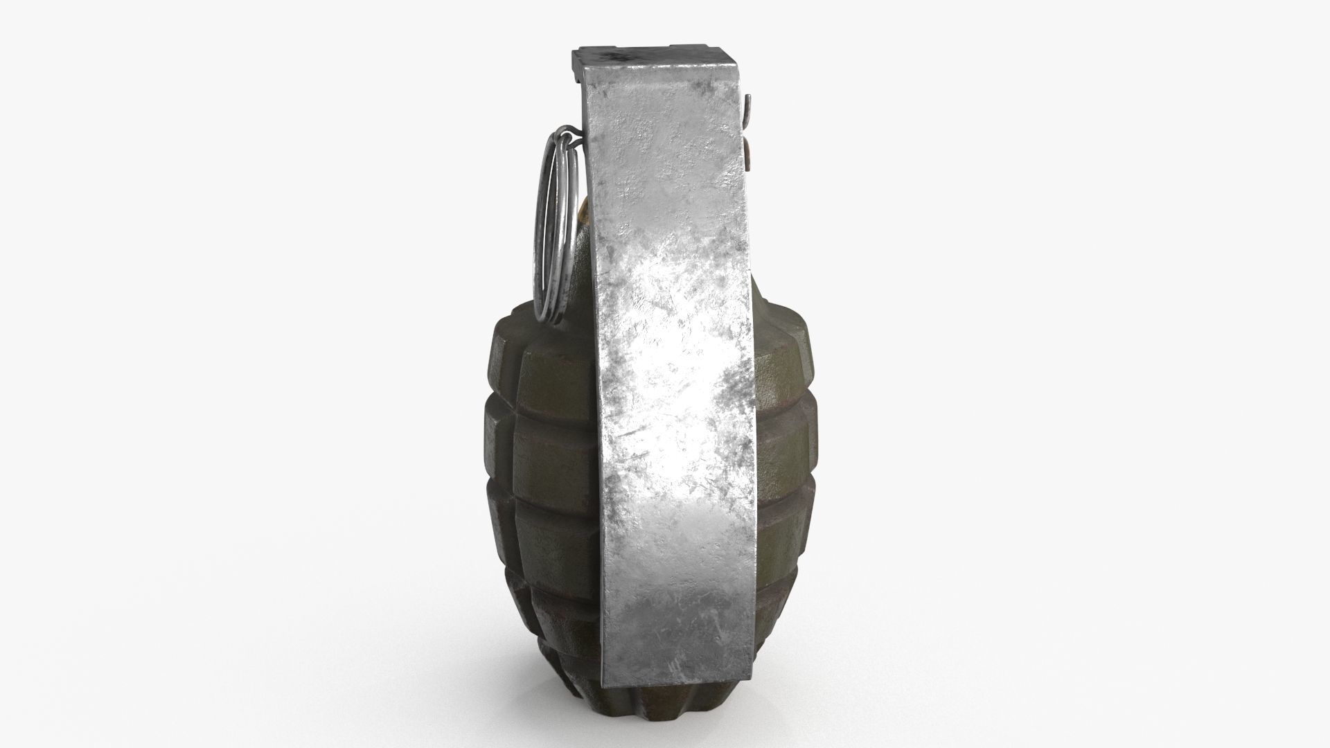 Hand Grenade Low-poly 3D model_5