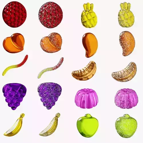 Jelly Sweets 3D model