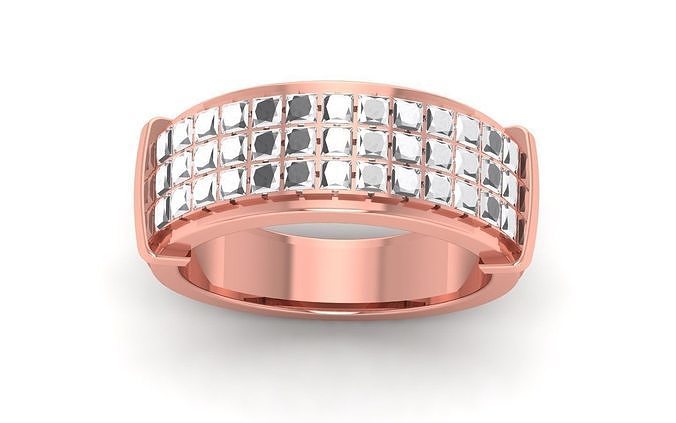 Solitaire Wedding  Women Rings 3D print model