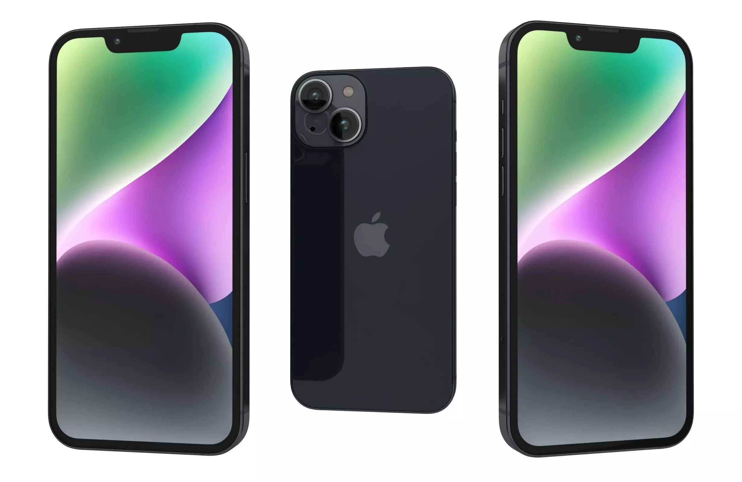 Apple iPhone 14 Black 3D model_0