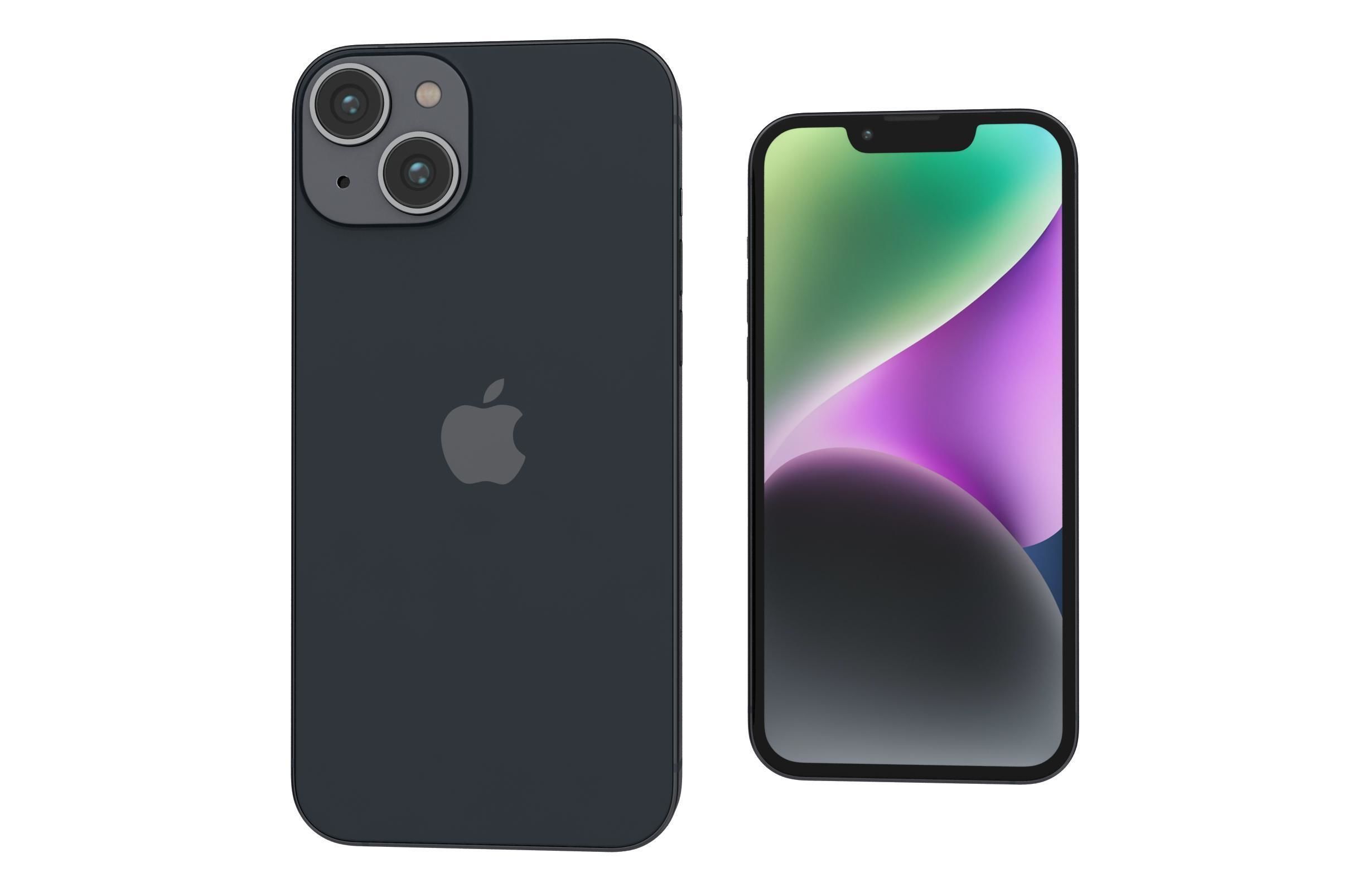 Apple iPhone 14 Black 3D model_7