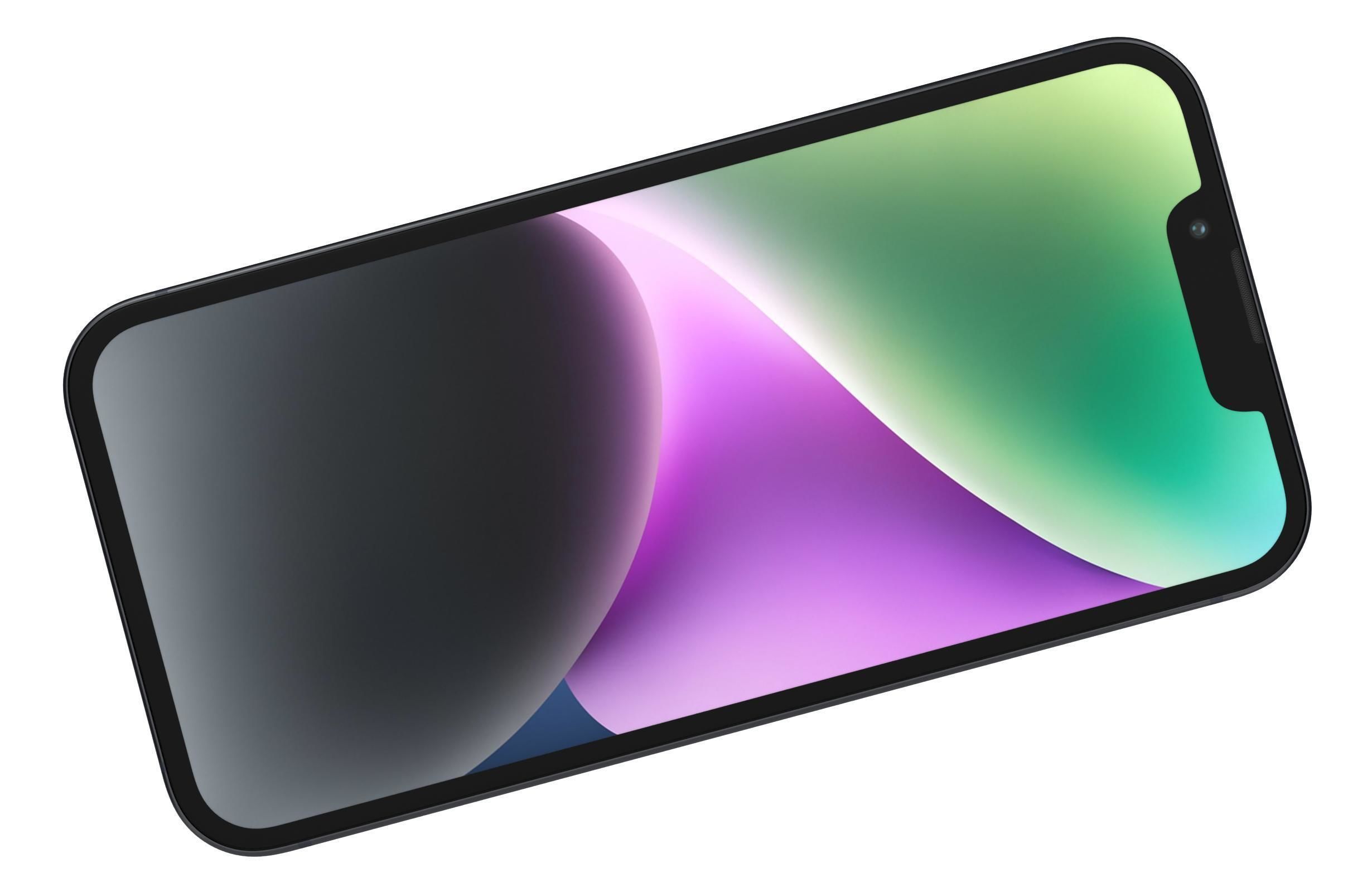 Apple iPhone 14 Black 3D model_10