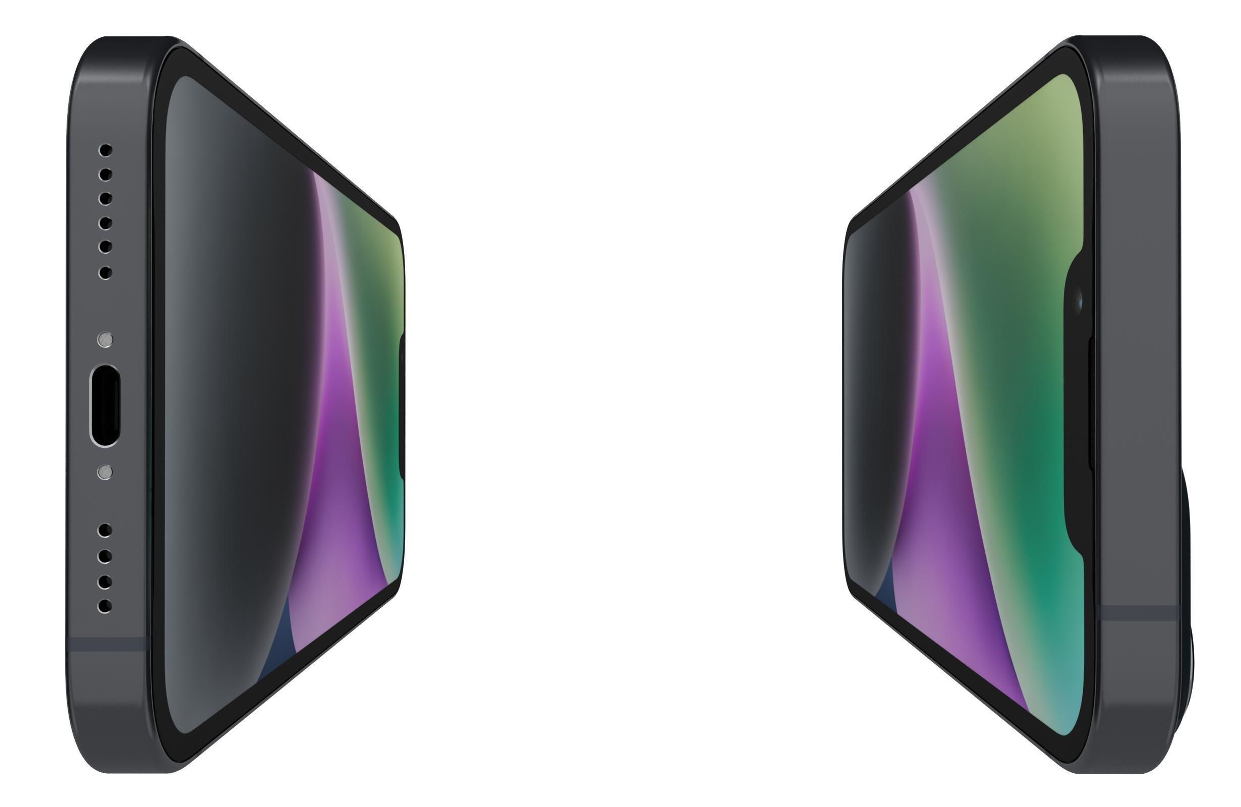 Apple iPhone 14 Black 3D model_8