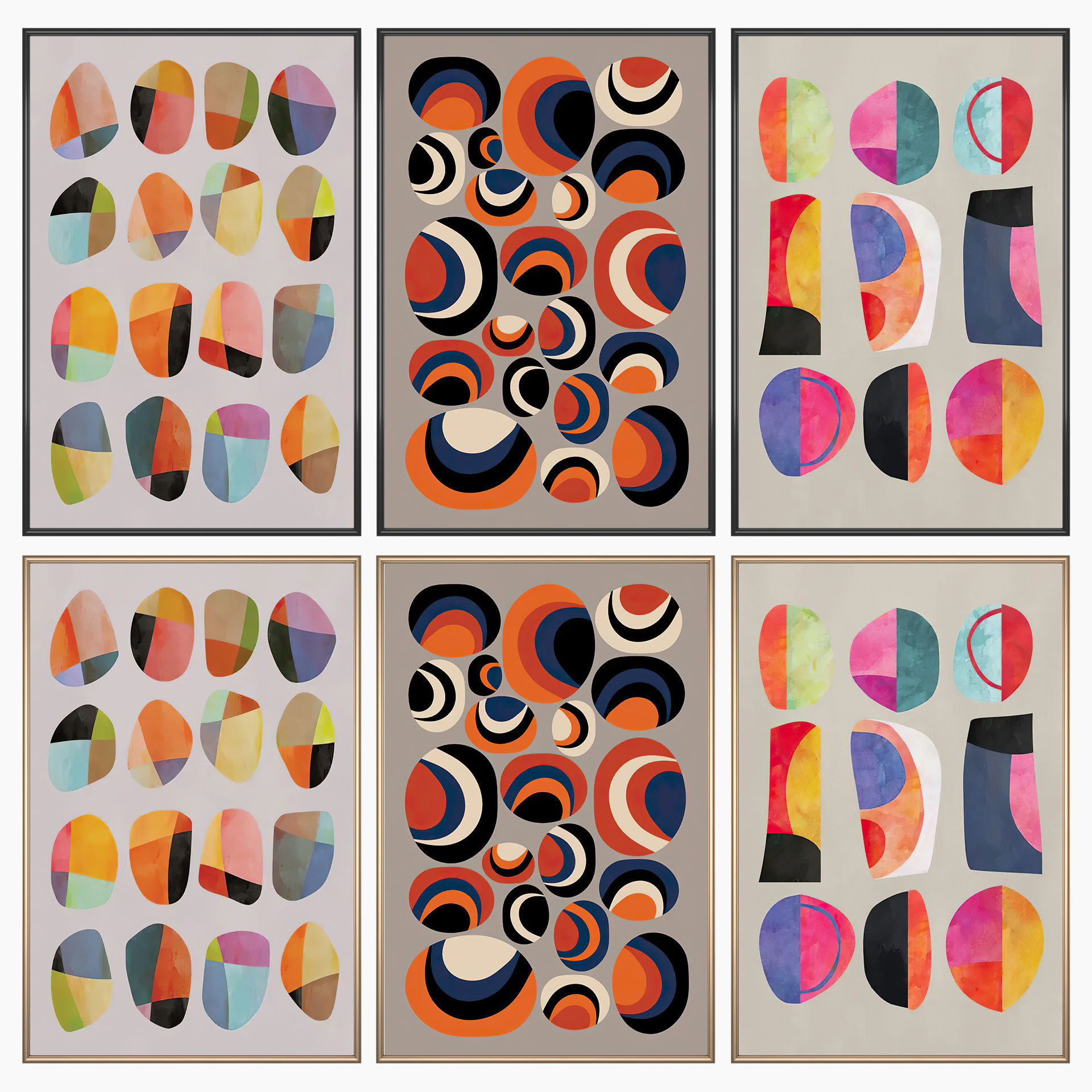 Wall Art Set 3779 3D model_1