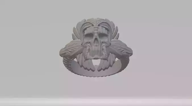 Skull Ring 3D Model 3D print model