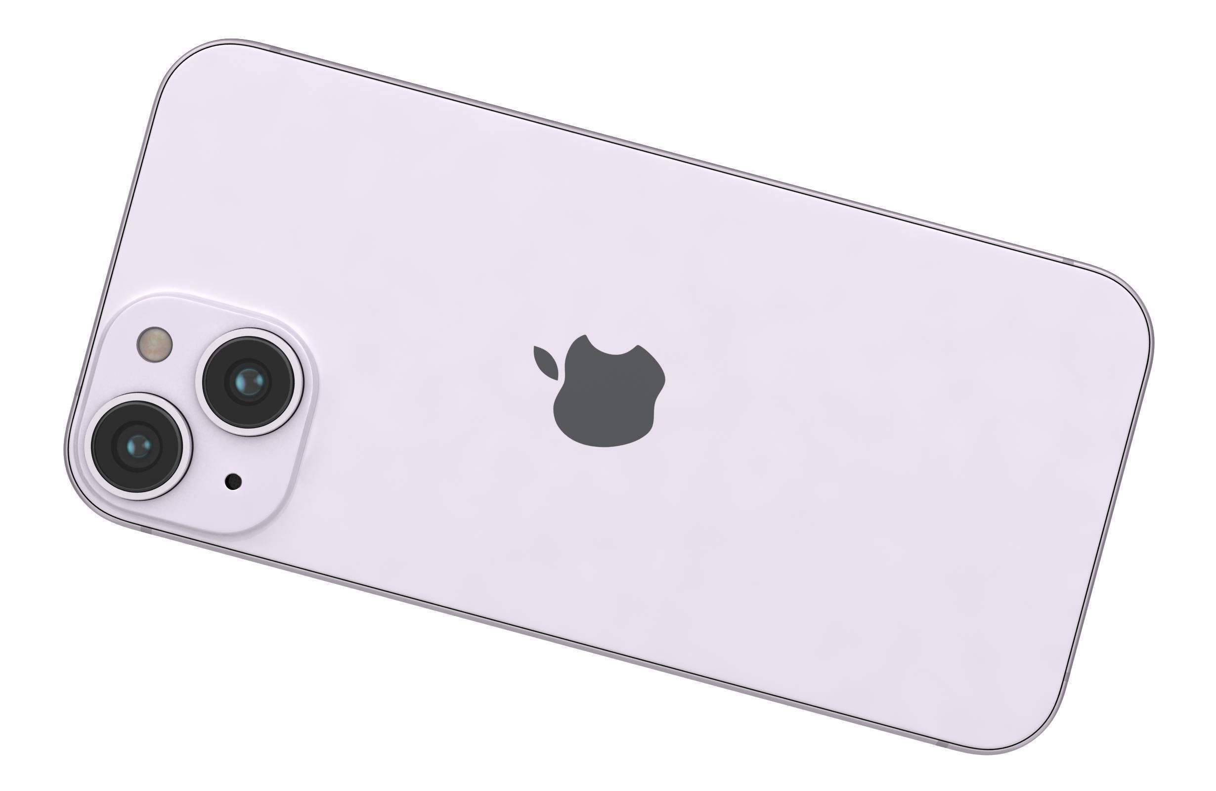 Apple iPhone 14 Purple 3D model_9