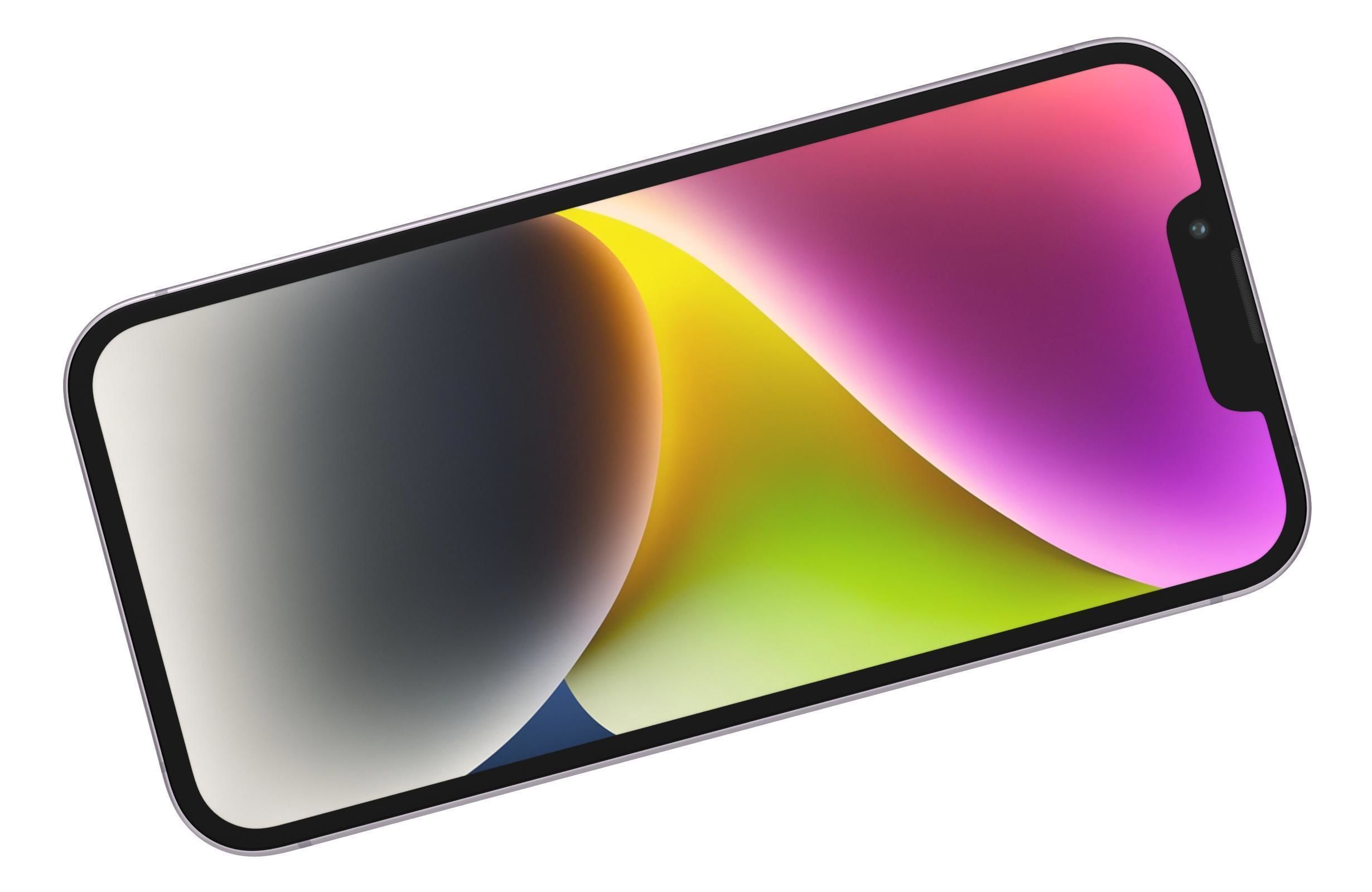 Apple iPhone 14 Purple 3D model_6