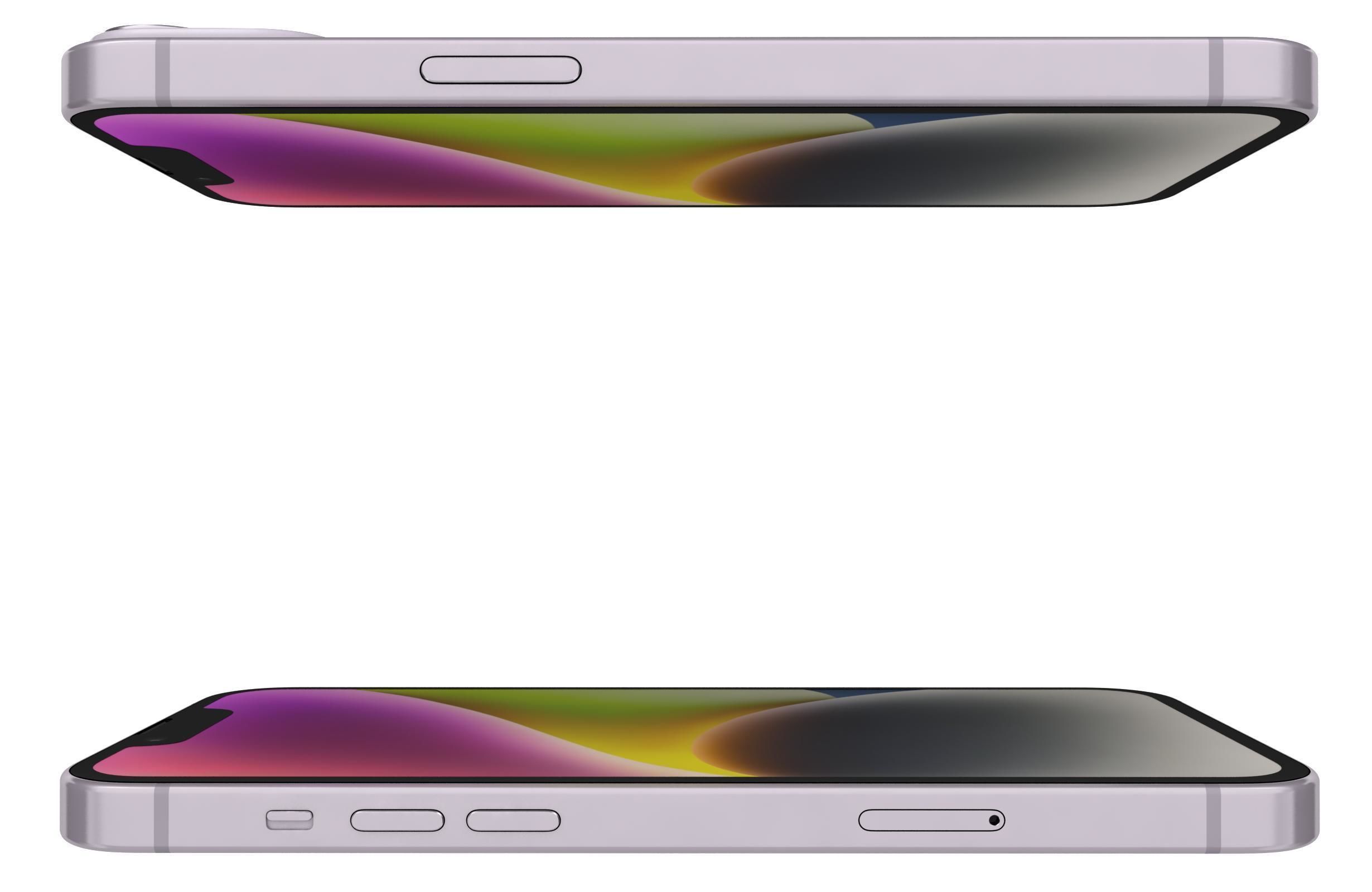 Apple iPhone 14 Purple 3D model_8