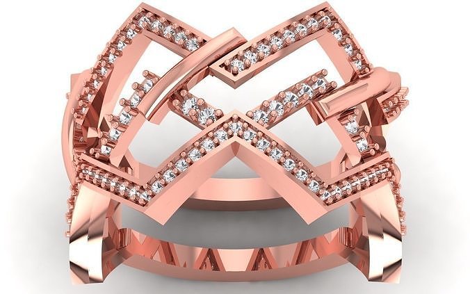 Solitaire Wedding  Women Rings 3D print model