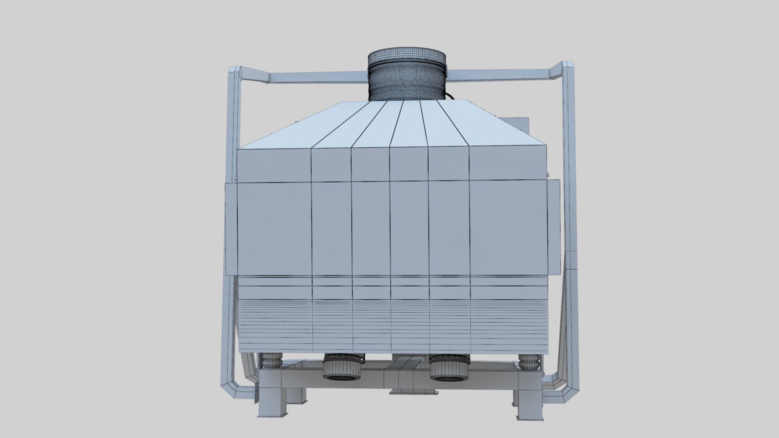 3D Stone Seperator Destroyer - Wheat Grain Flour Milling Machine Low-poly 3D model_88