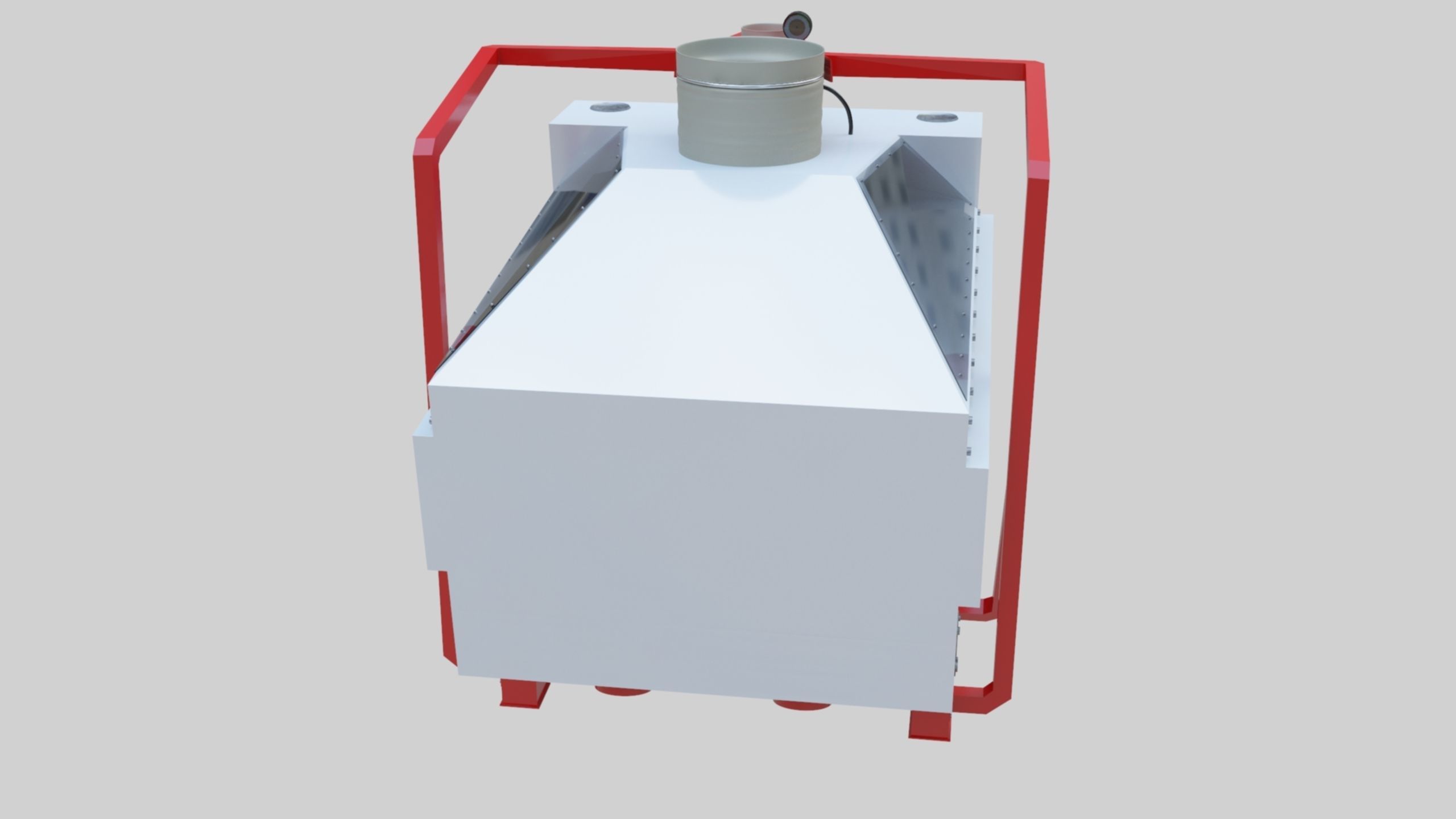 3D Stone Seperator Destroyer - Wheat Grain Flour Milling Machine Low-poly 3D model_35